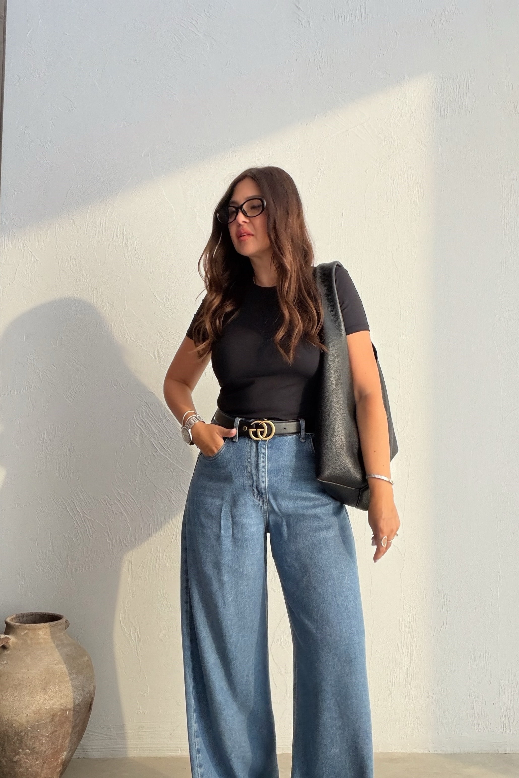 Basıc Kısa Kollu Body SİYAH