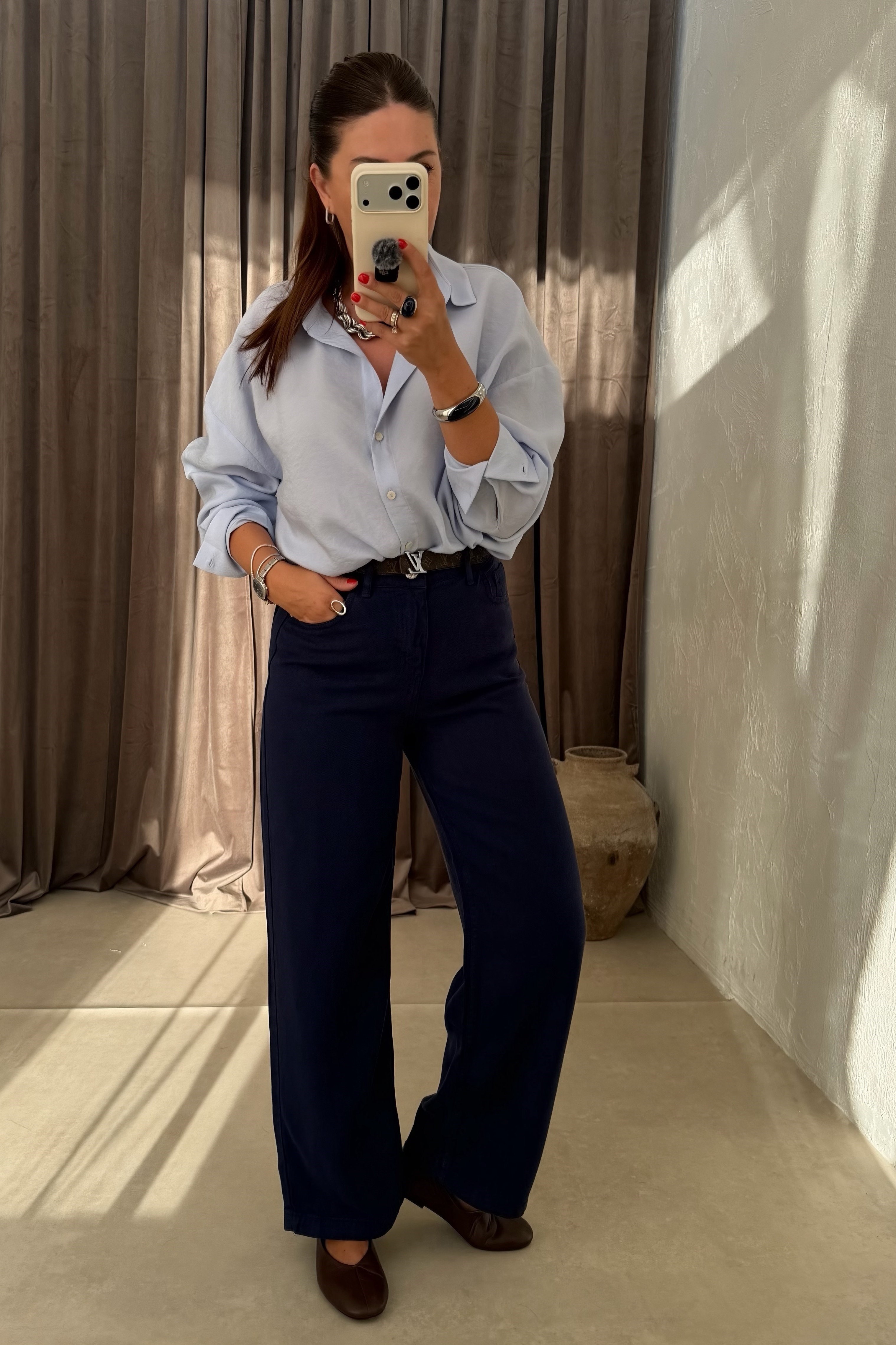 Bilek Boy Comfort Jean LACİVERT