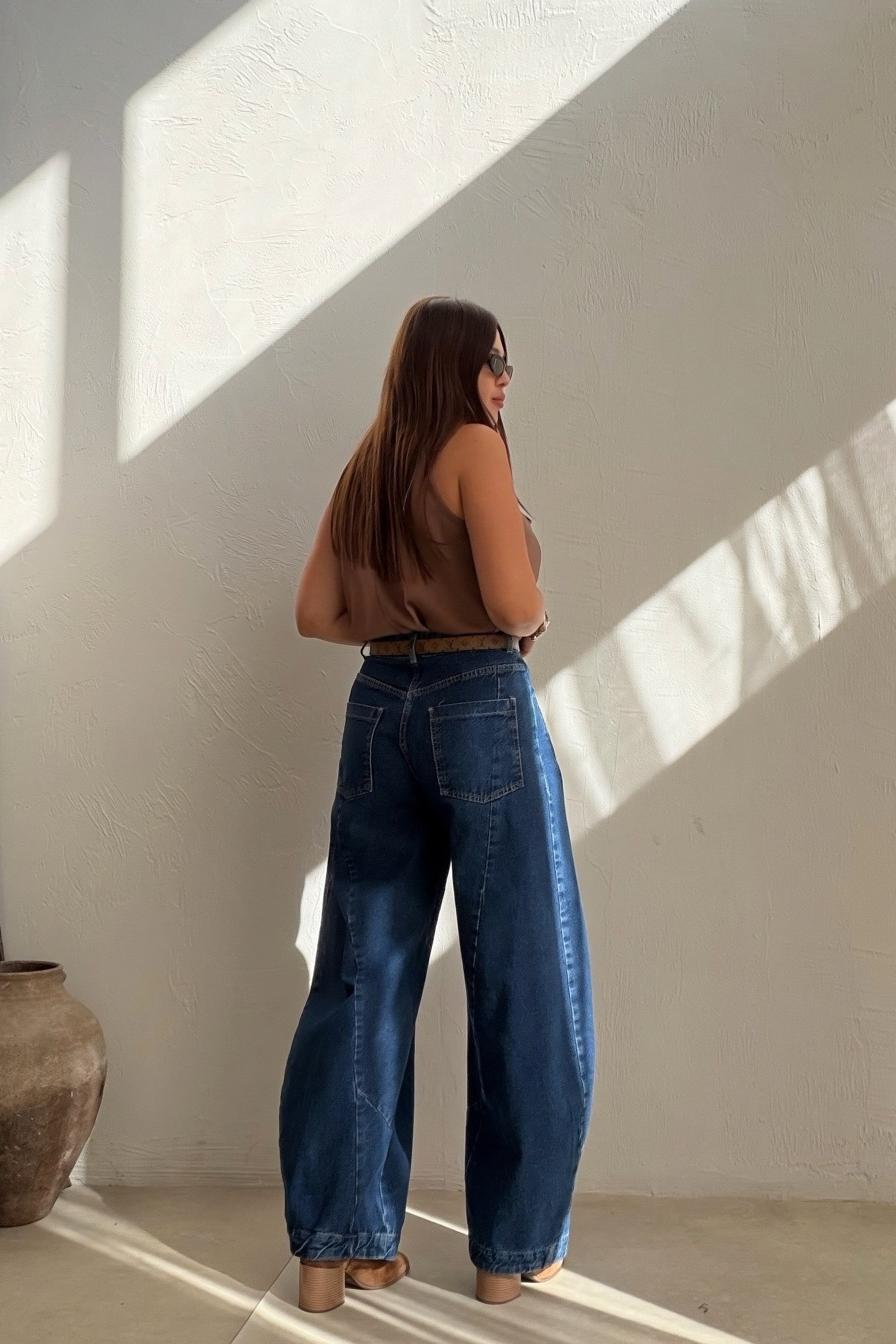 Blake Barrel Jean DARK BLUE
