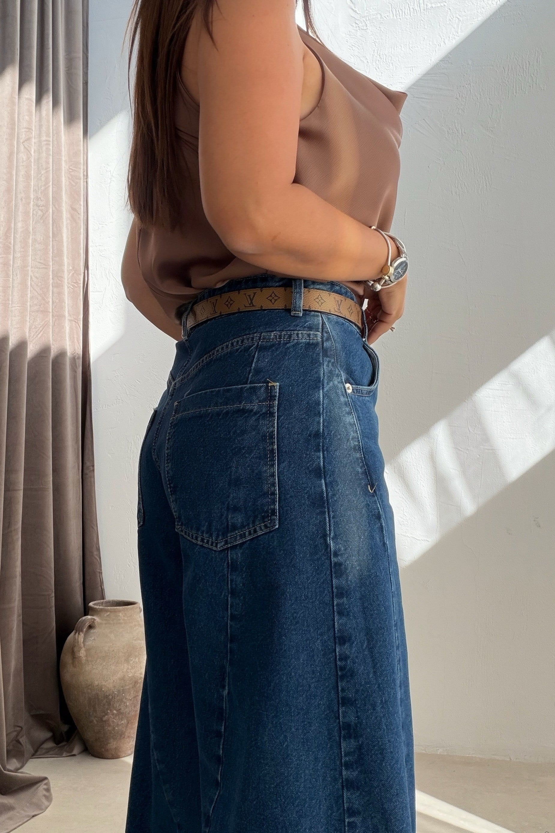 Blake Barrel Jean DARK BLUE
