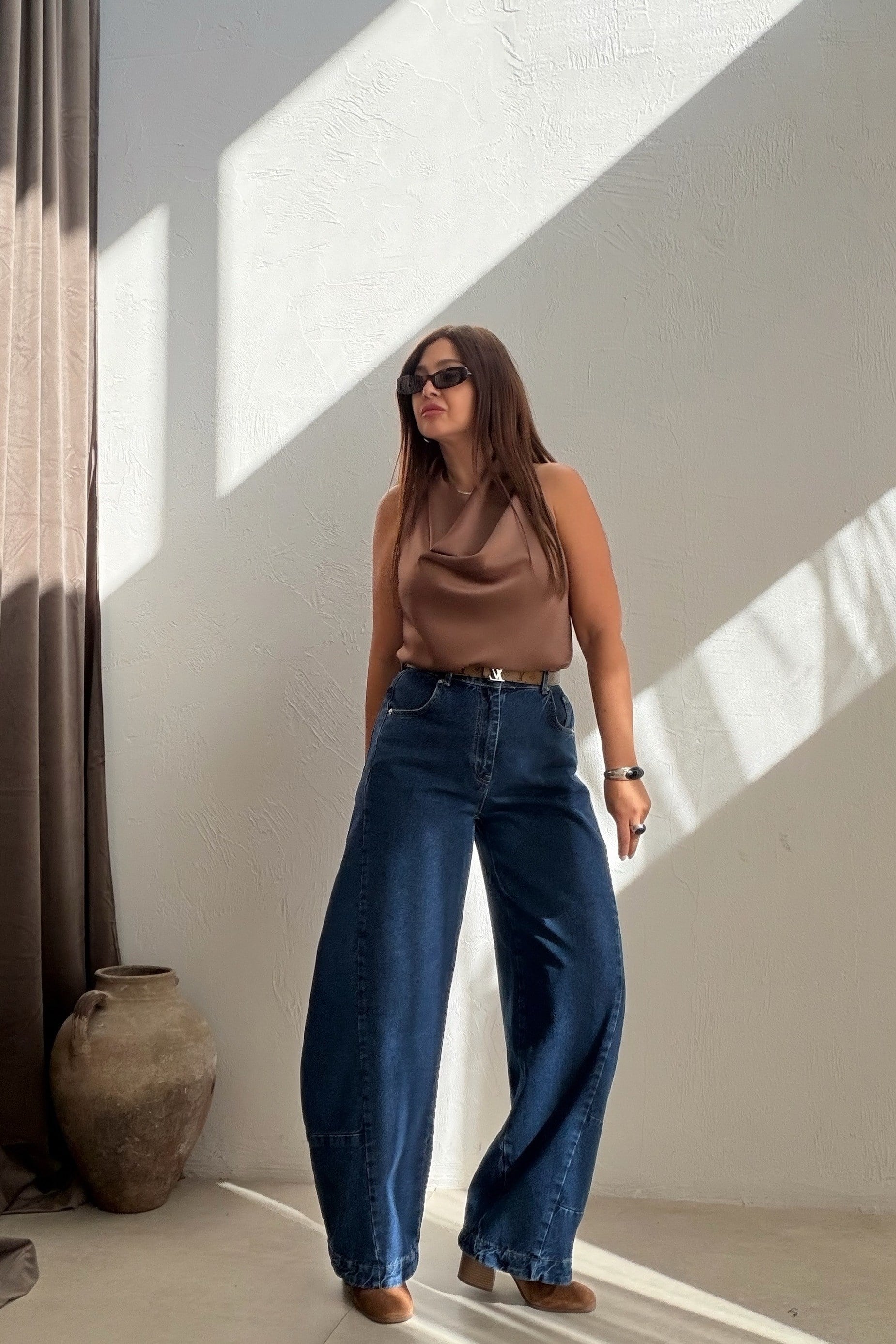 Blake Barrel Jean DARK BLUE