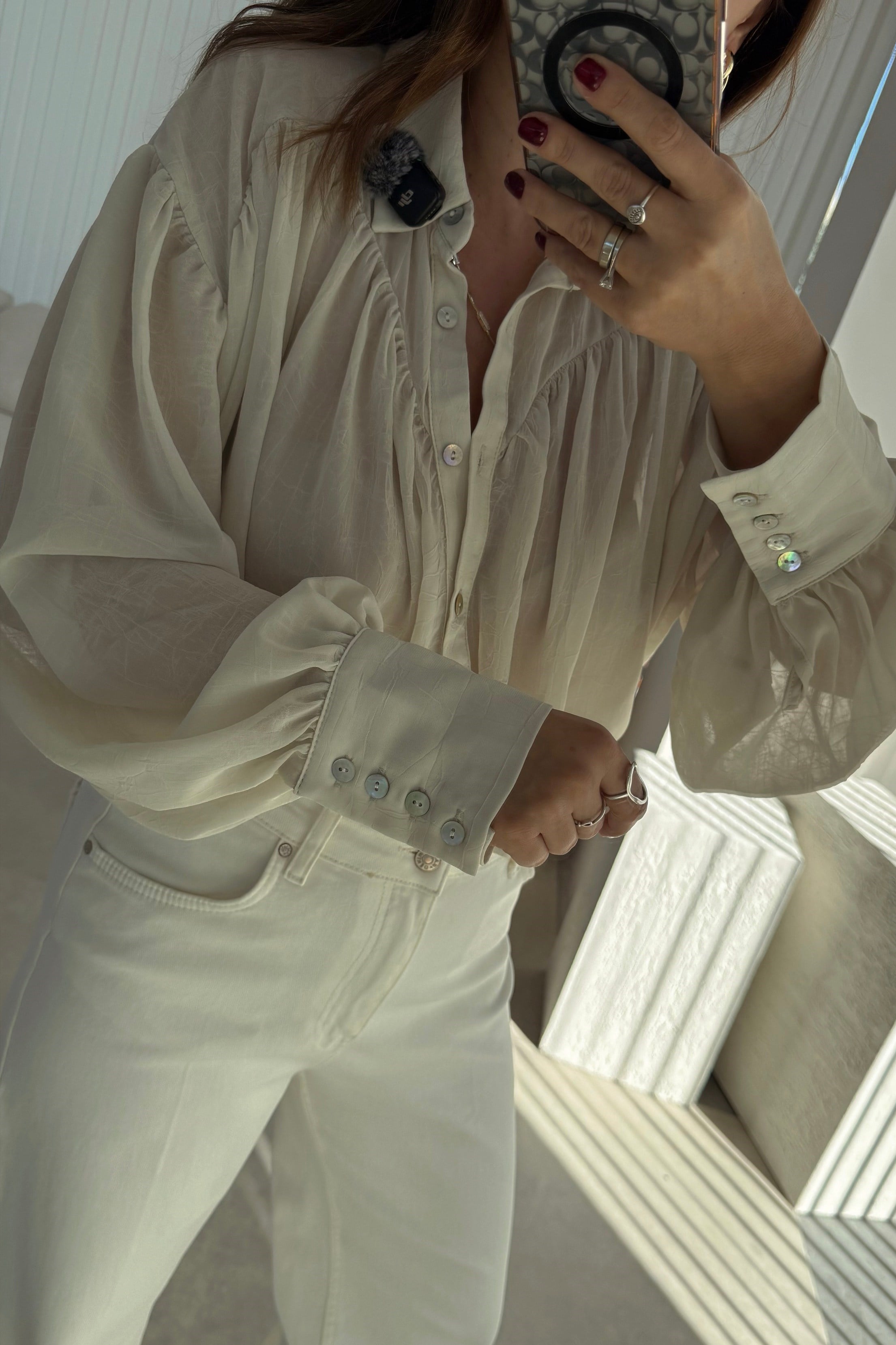 Bohem Drapeli Gömlek 