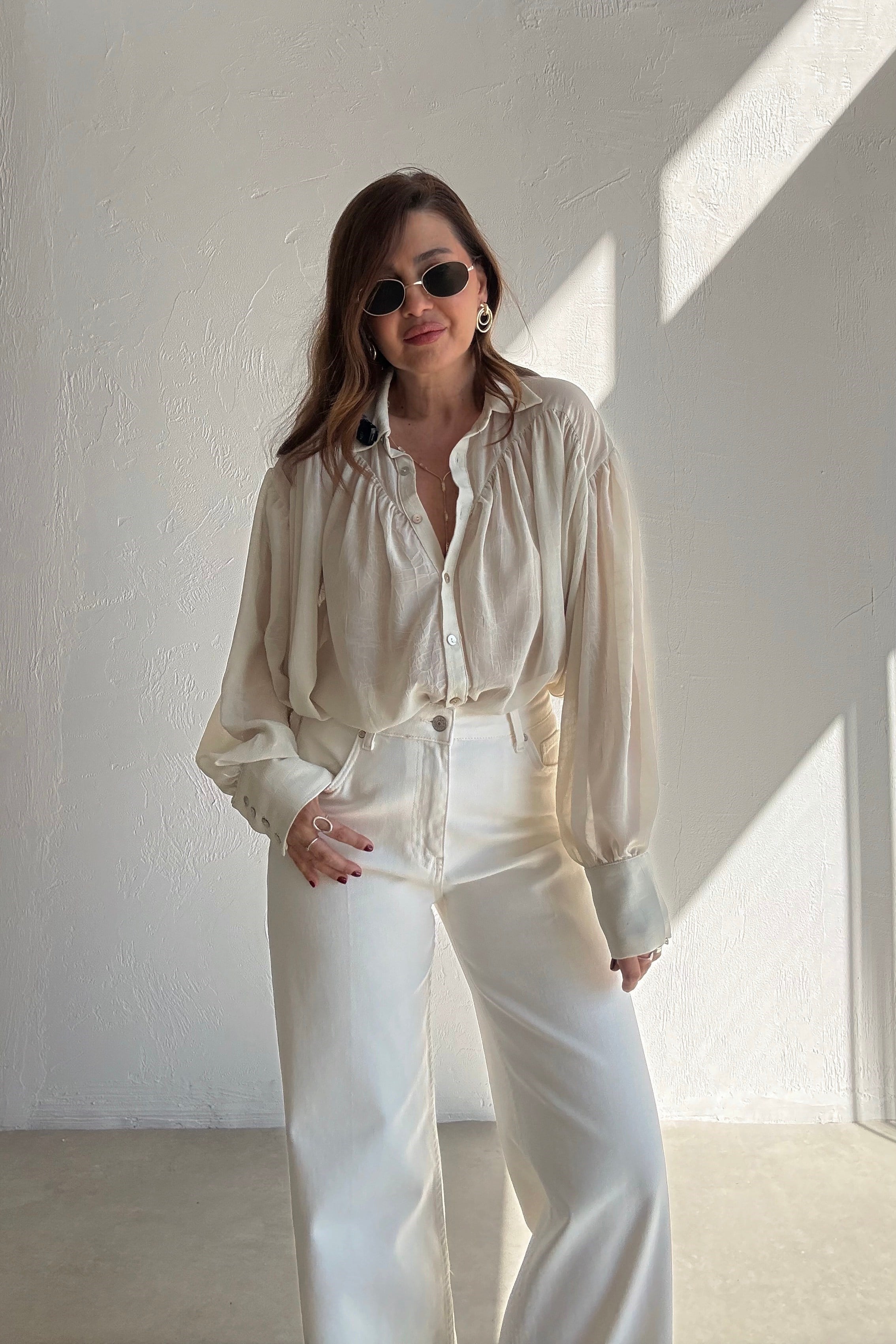 Bohem Drapeli Gömlek 