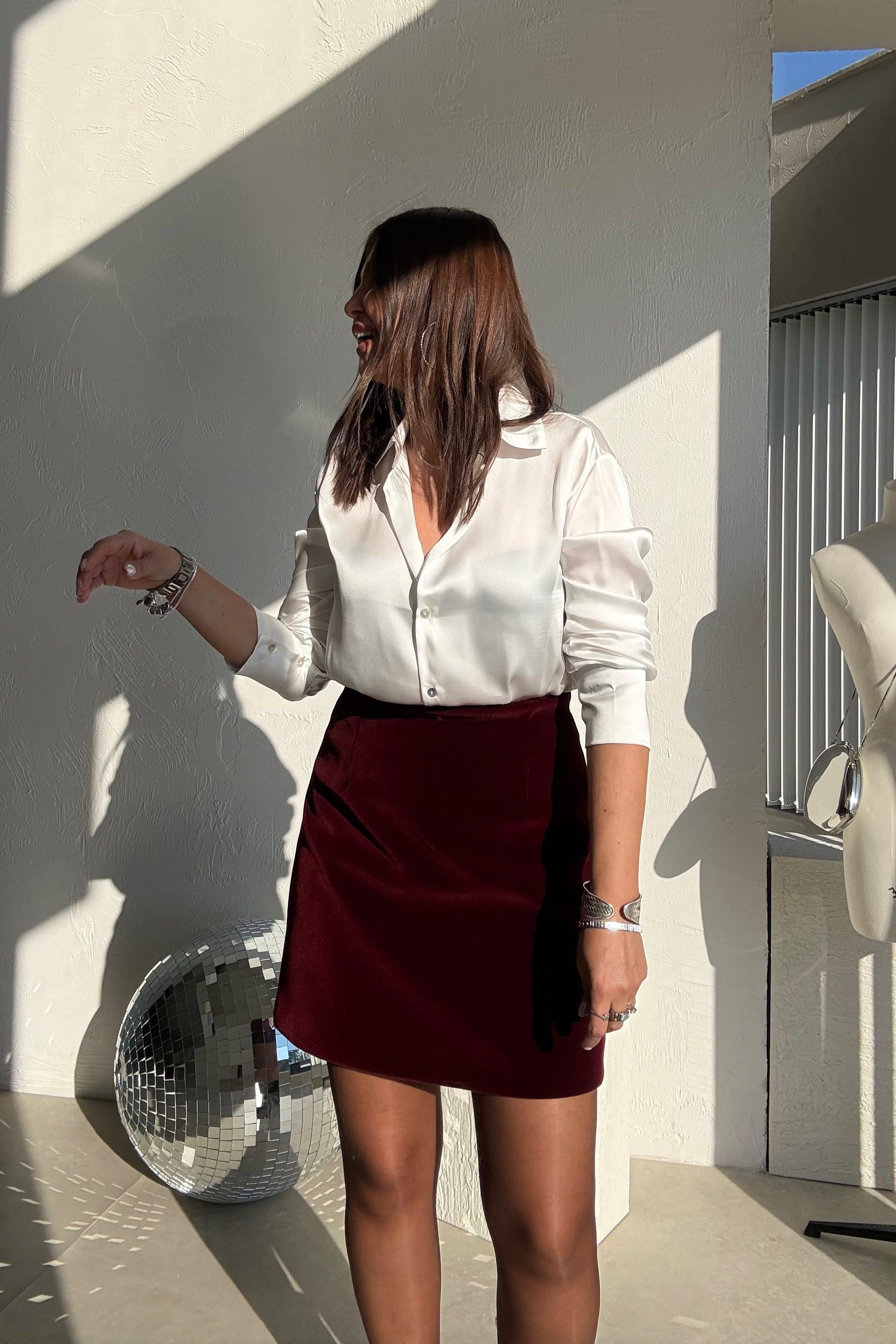 Bordo Kadife Etek 