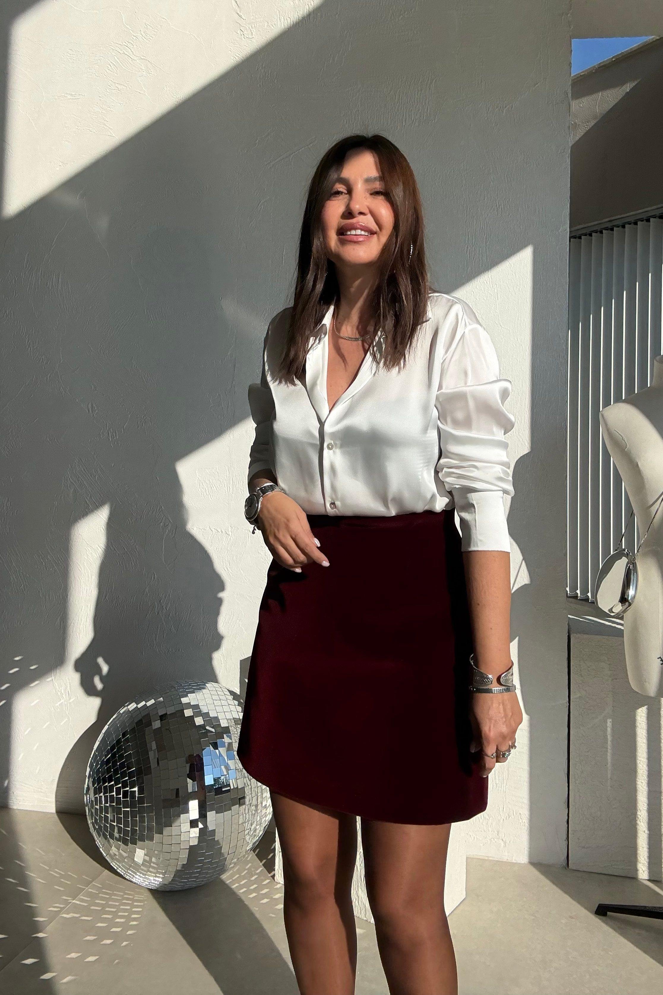 Bordo Kadife Etek 