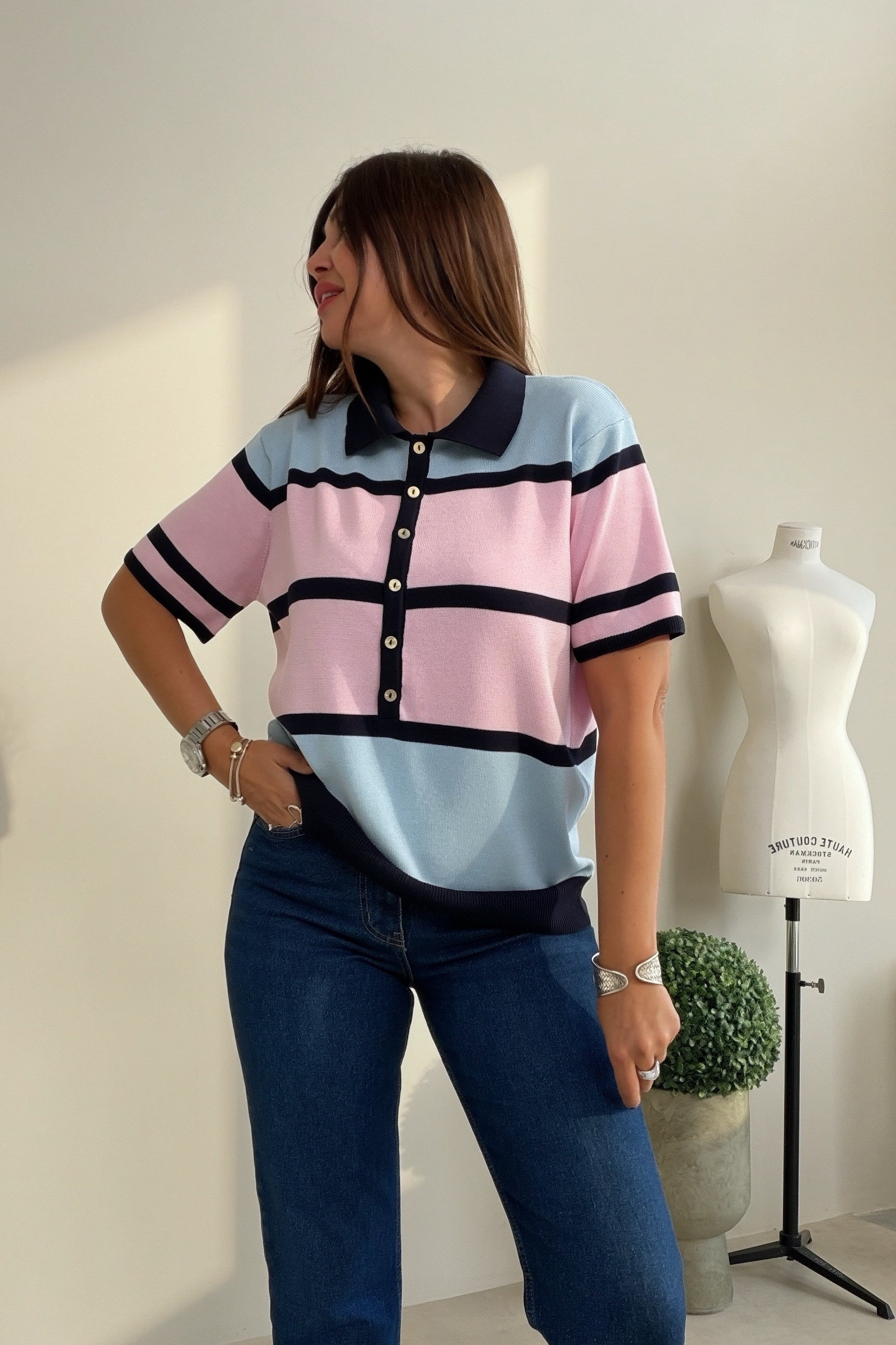 Candy Polo Yaka Triko LACİVERT