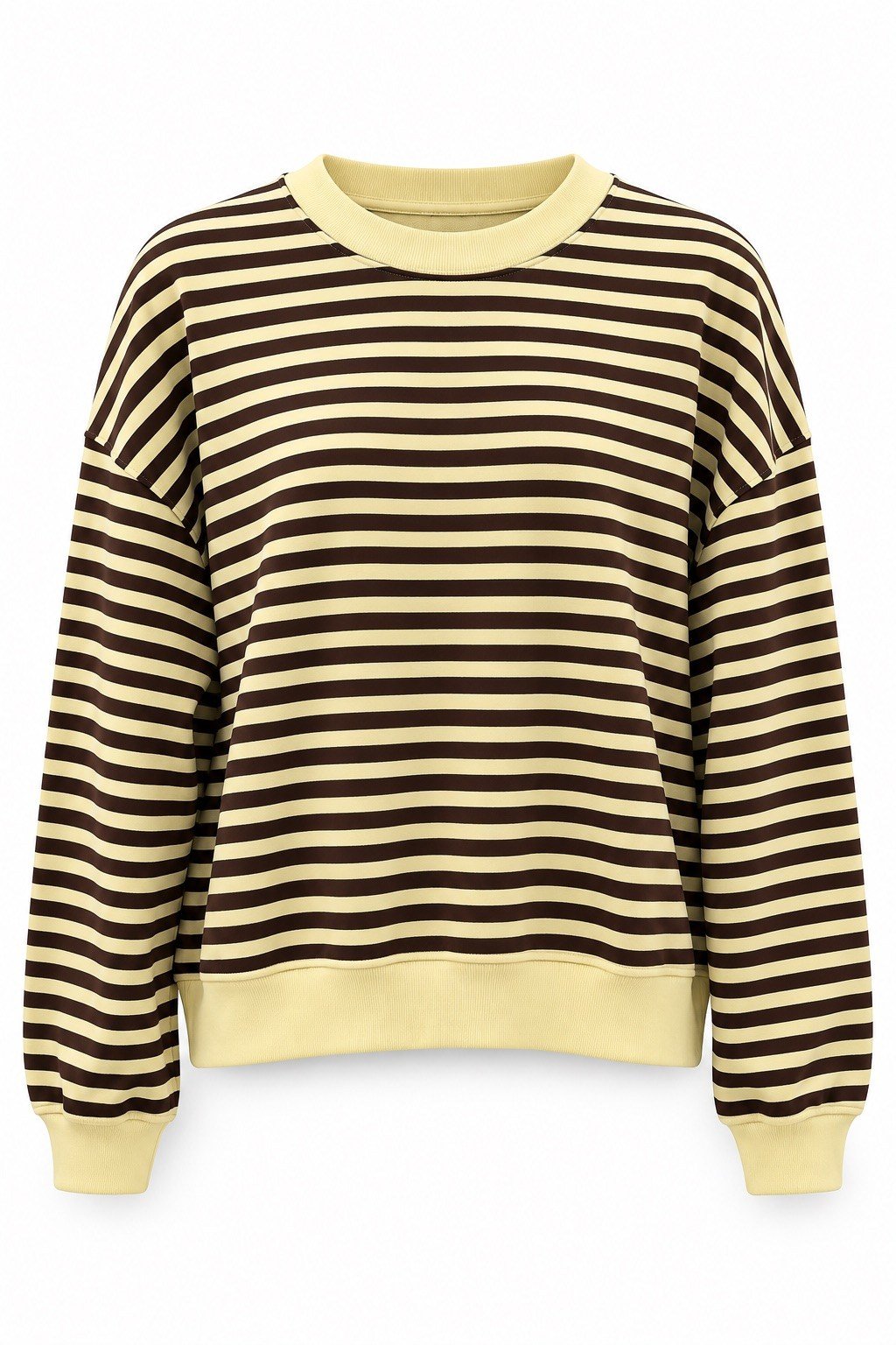 Çizgili Sweatshirt SARI