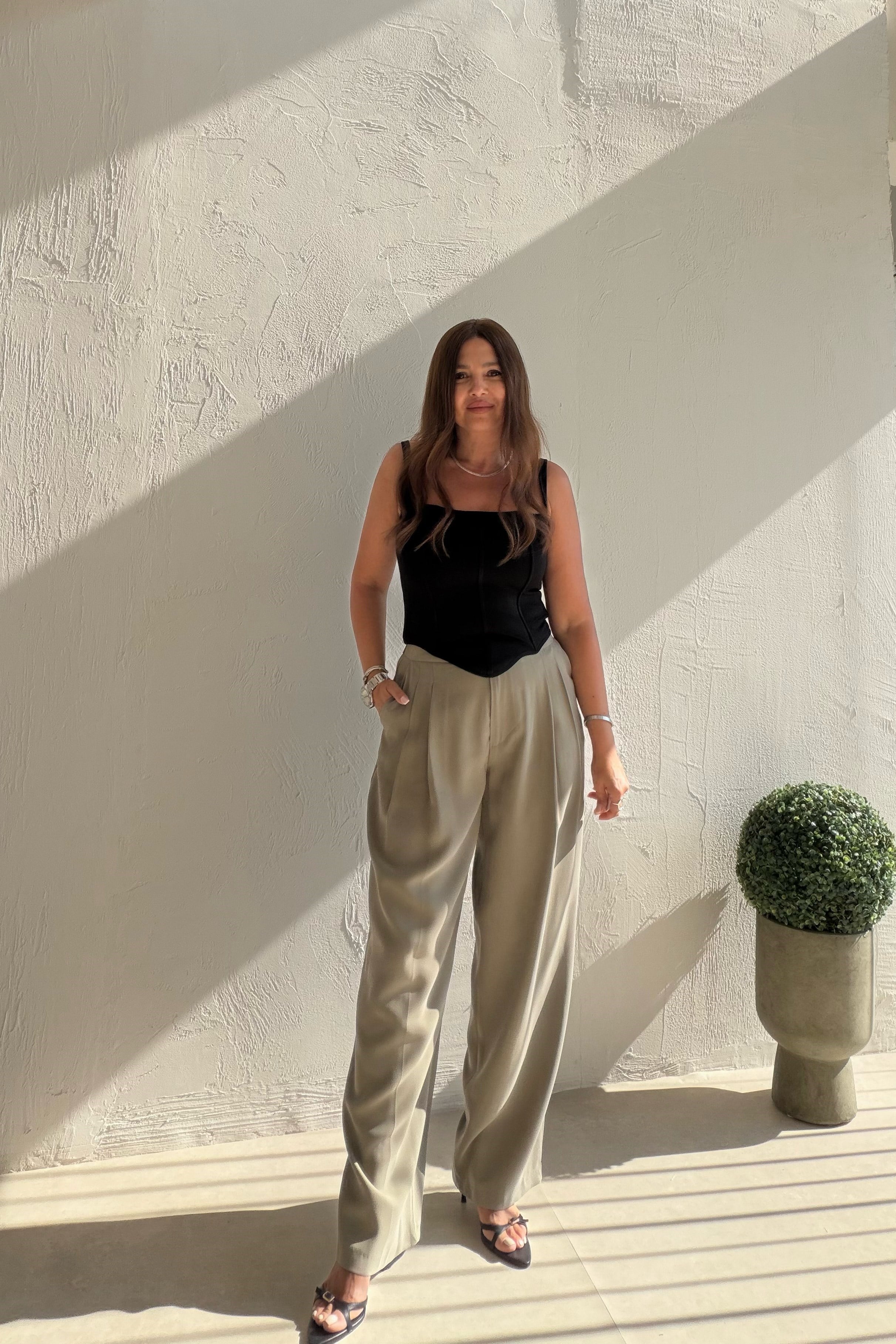 Havuç Kesim Liyosel Pantalon HAKİ