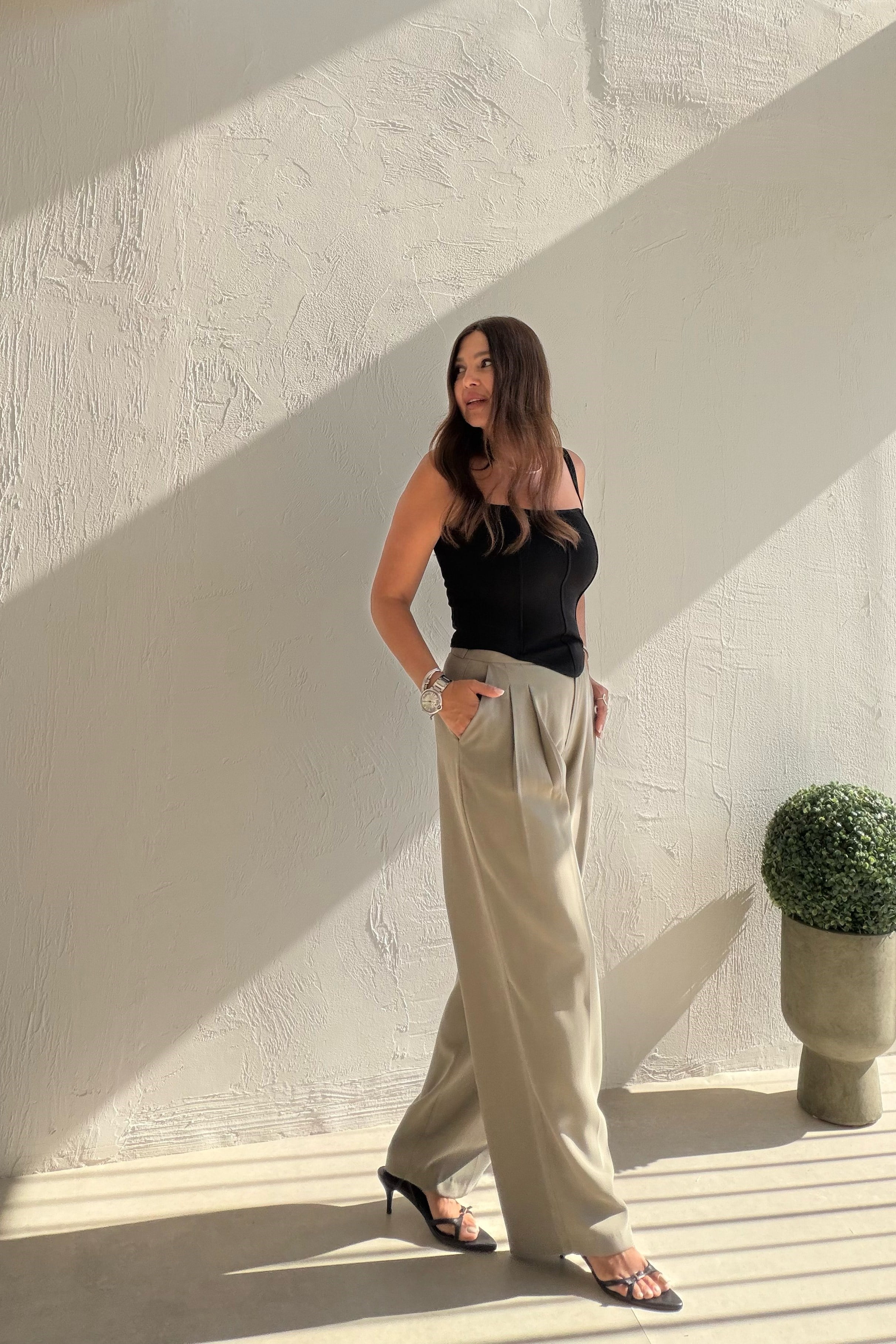 Havuç Kesim Liyosel Pantalon HAKİ