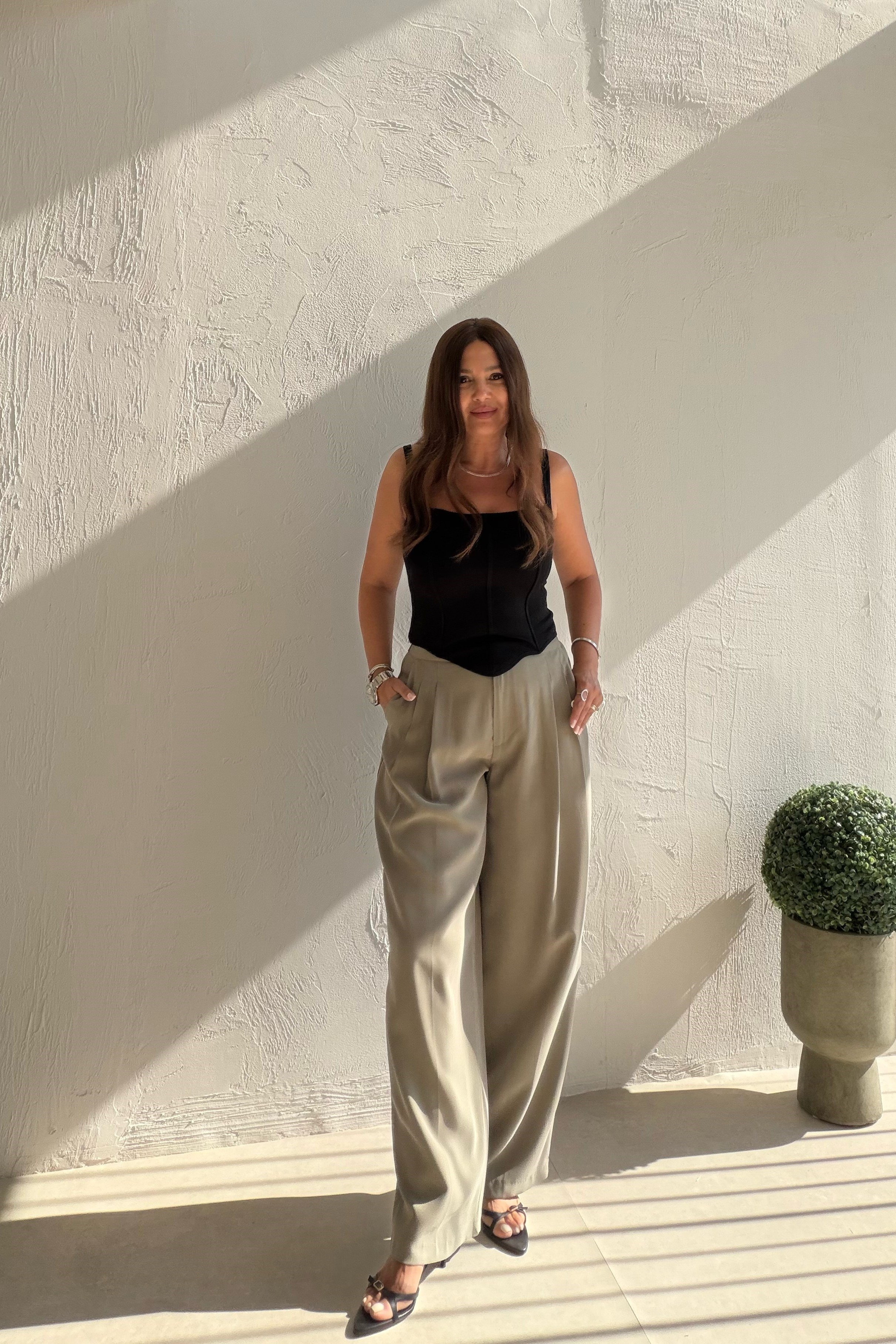 Havuç Kesim Liyosel Pantalon HAKİ