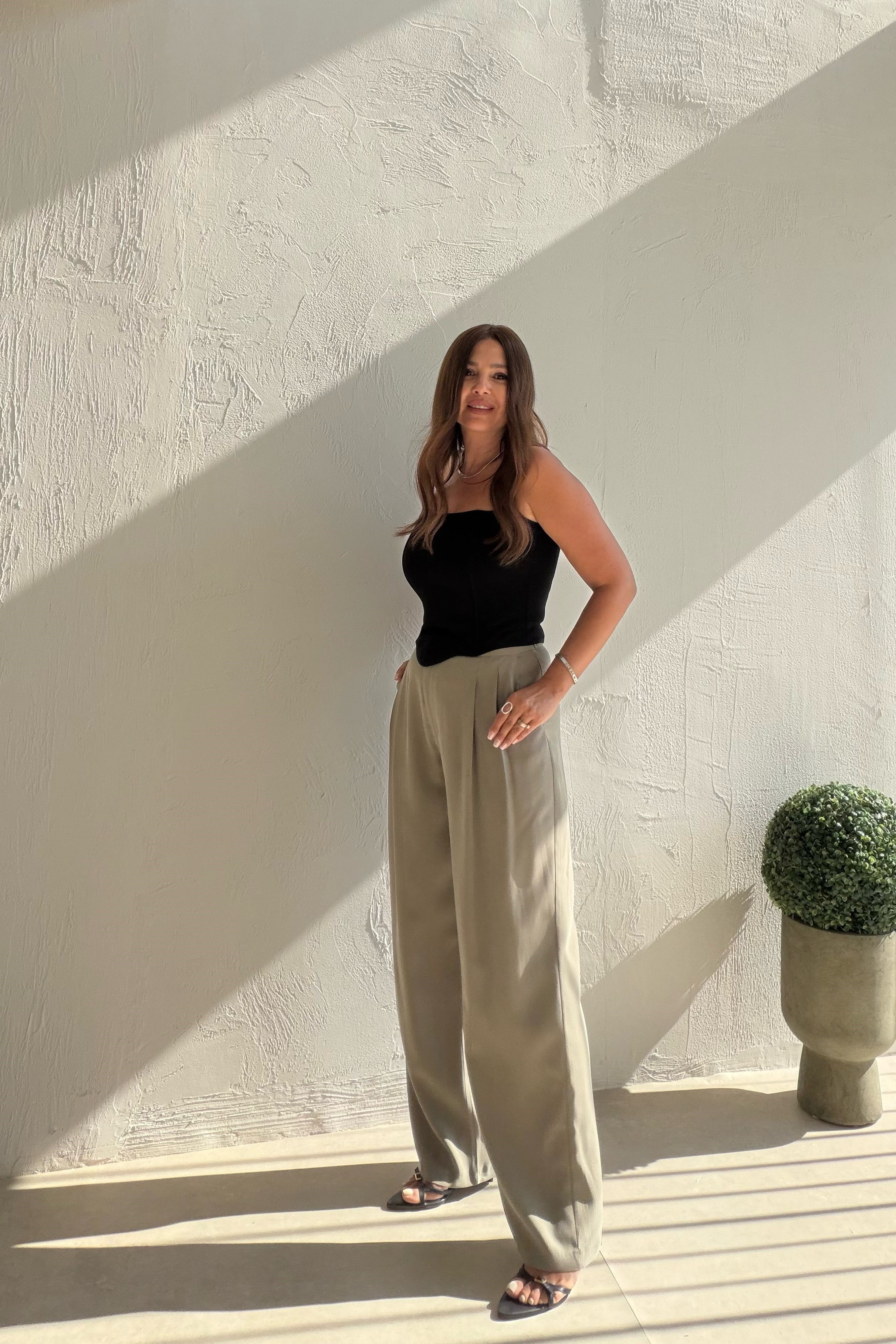 Havuç Kesim Liyosel Pantalon HAKİ