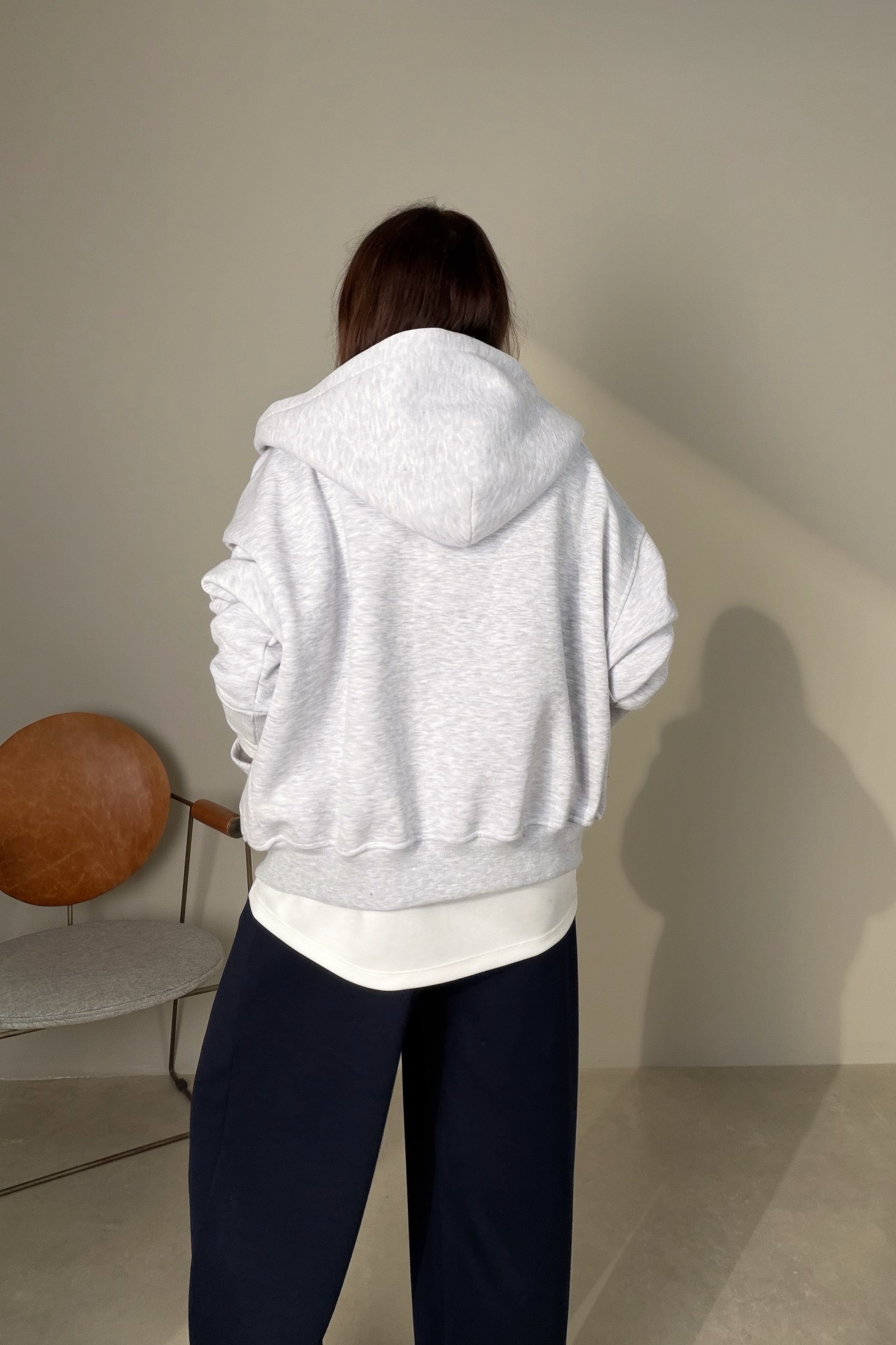 Fermuarlı Sweatshirt GRİ