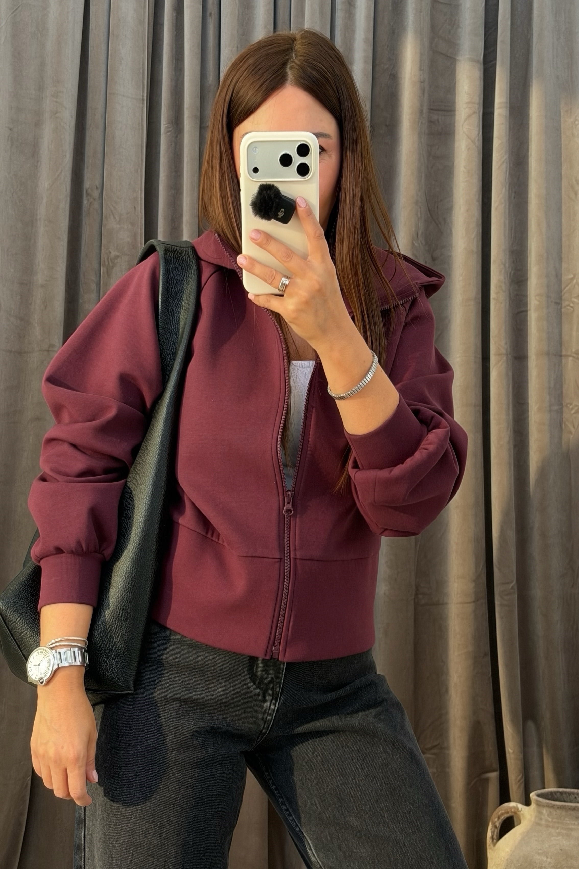 Fermuarlı Sweatshirt MÜRDÜM