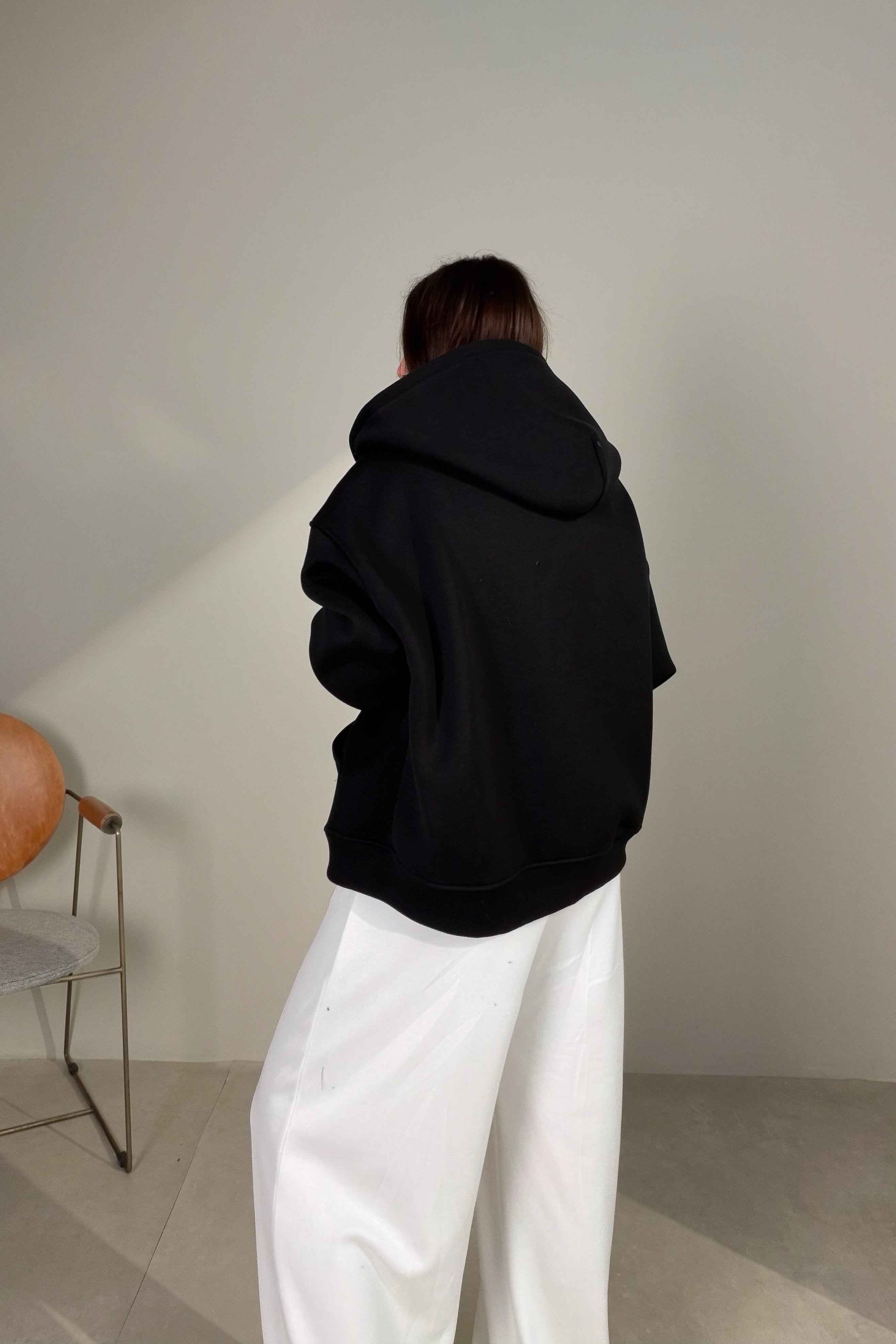 Fermuarlı Sweatshirt SİYAH