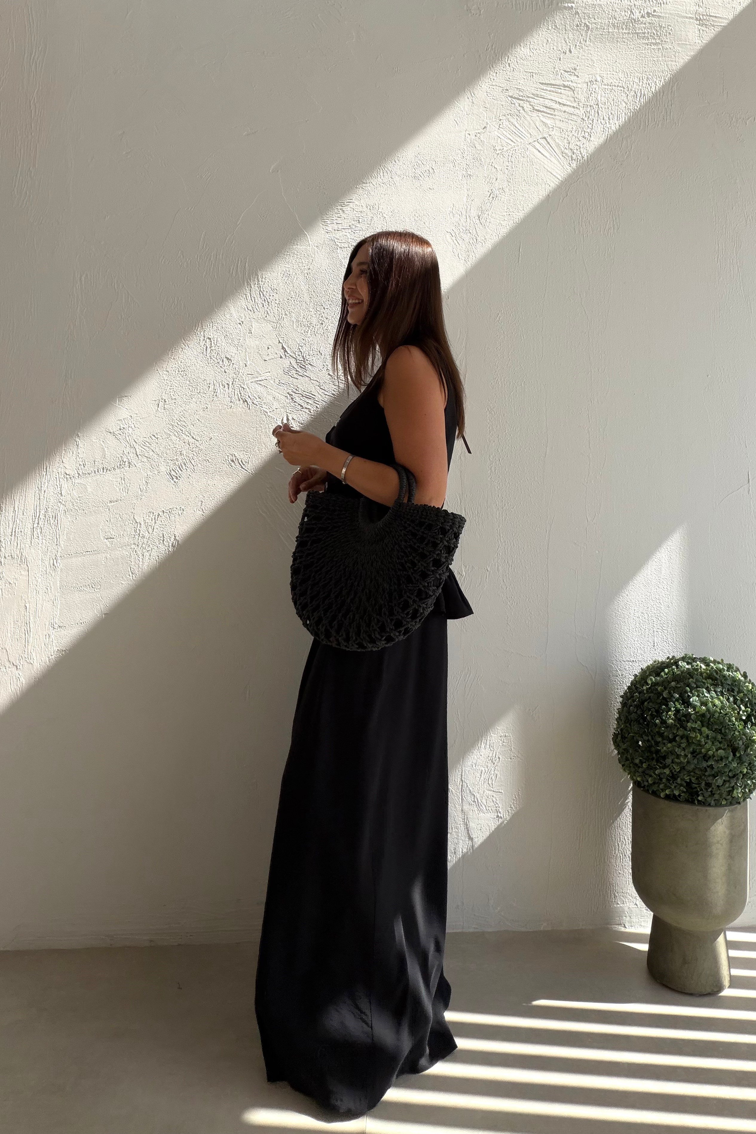 Fırfır Detaylı Yelek Pantalon Takım SİYAH