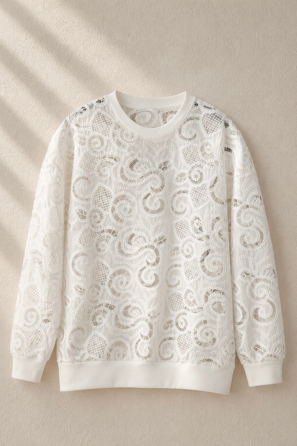 Fisto İşlemeli Sweatshirt EKRU