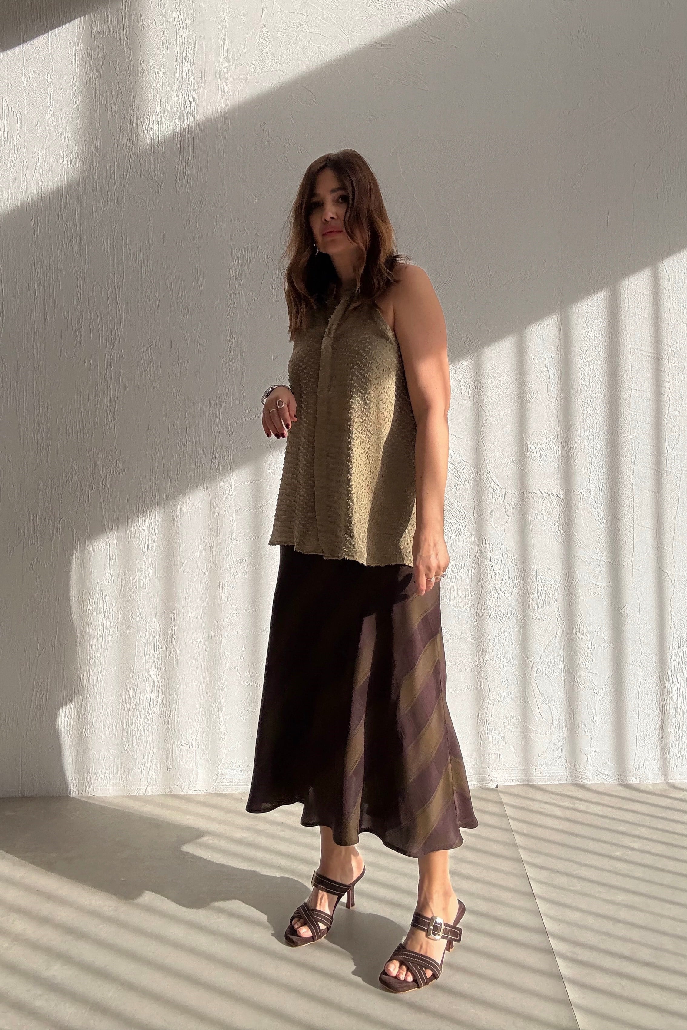 Geometrik Saten Etek 