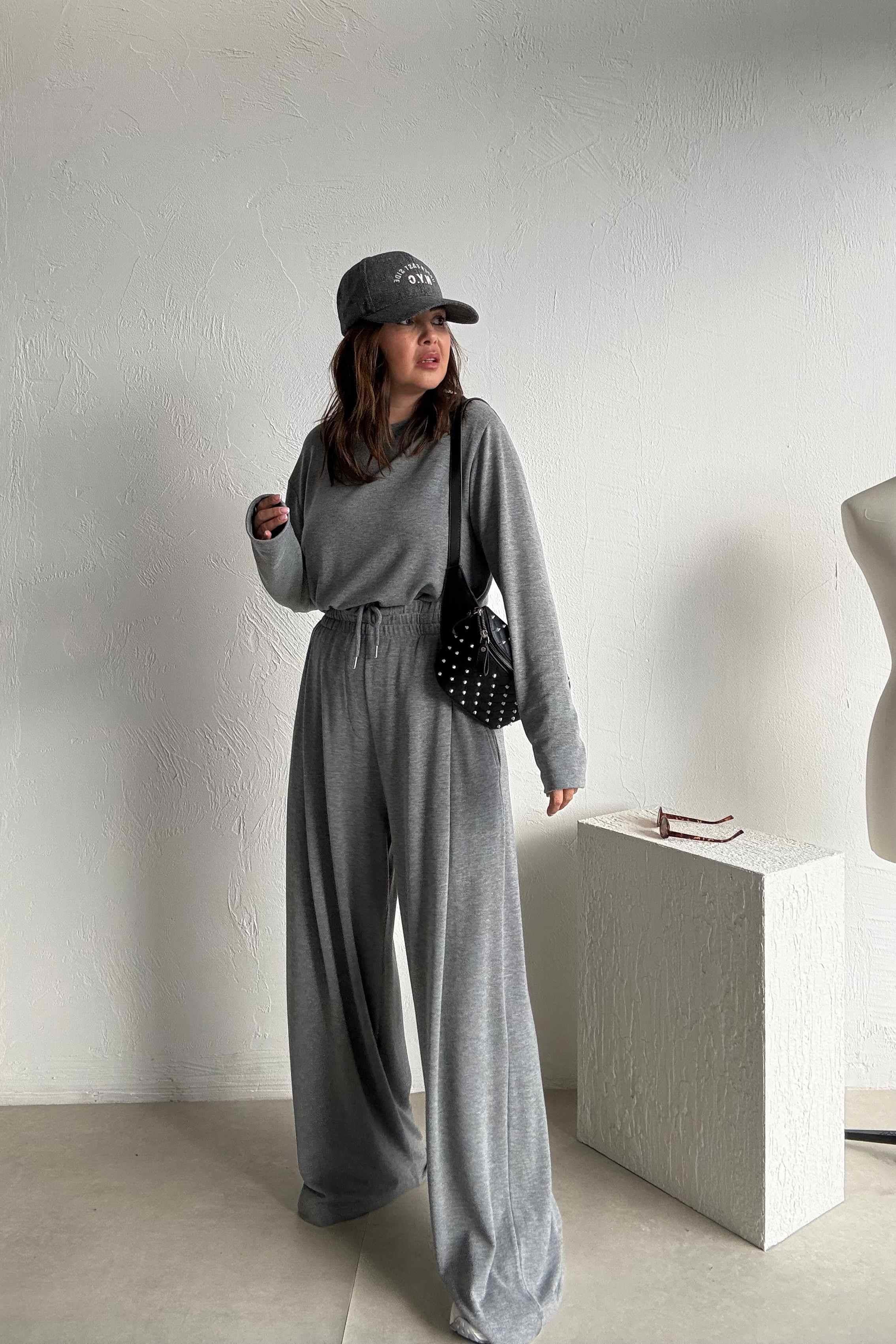 Gri Basic Eşofman Takımı 