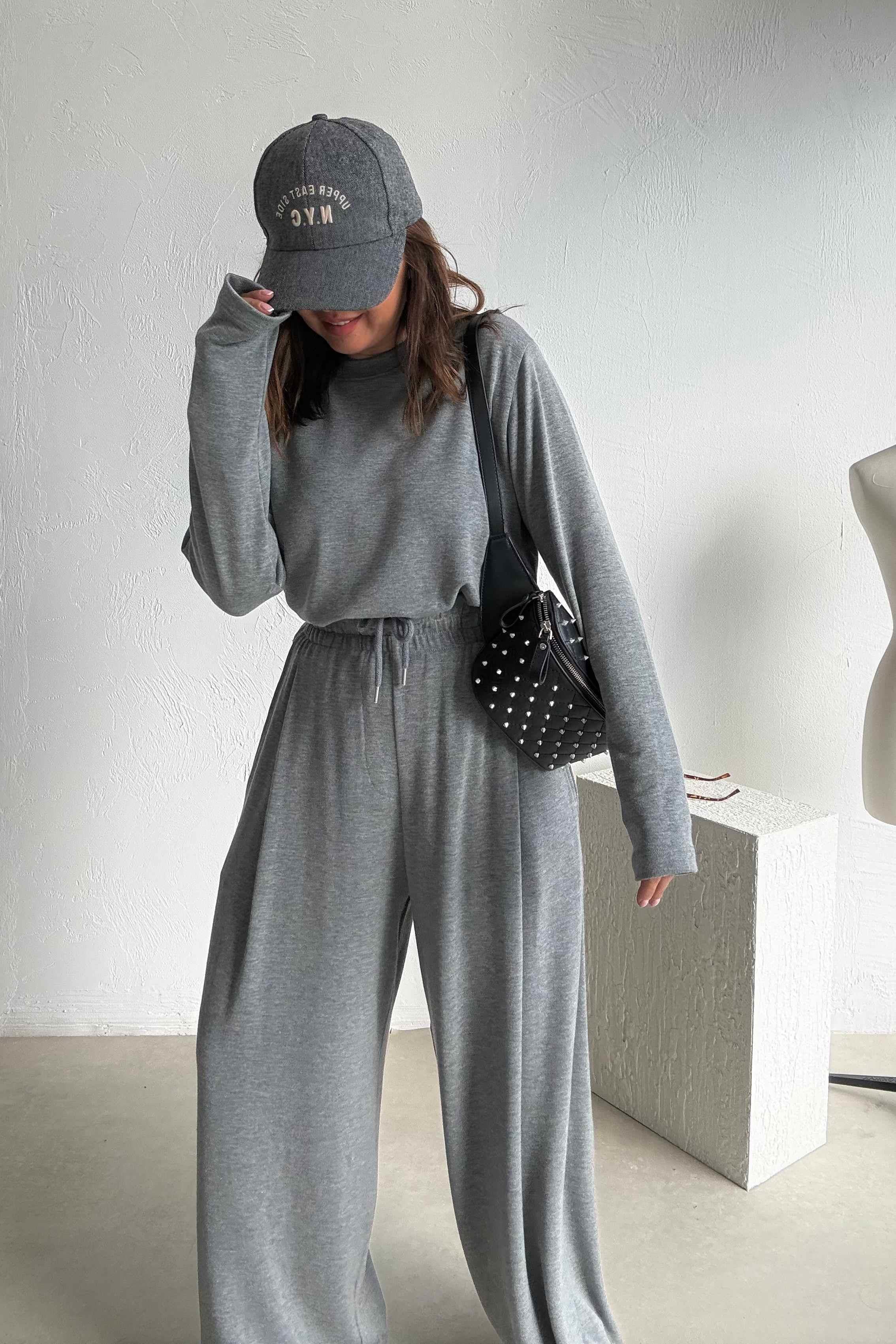 Gri Basic Eşofman Takımı 