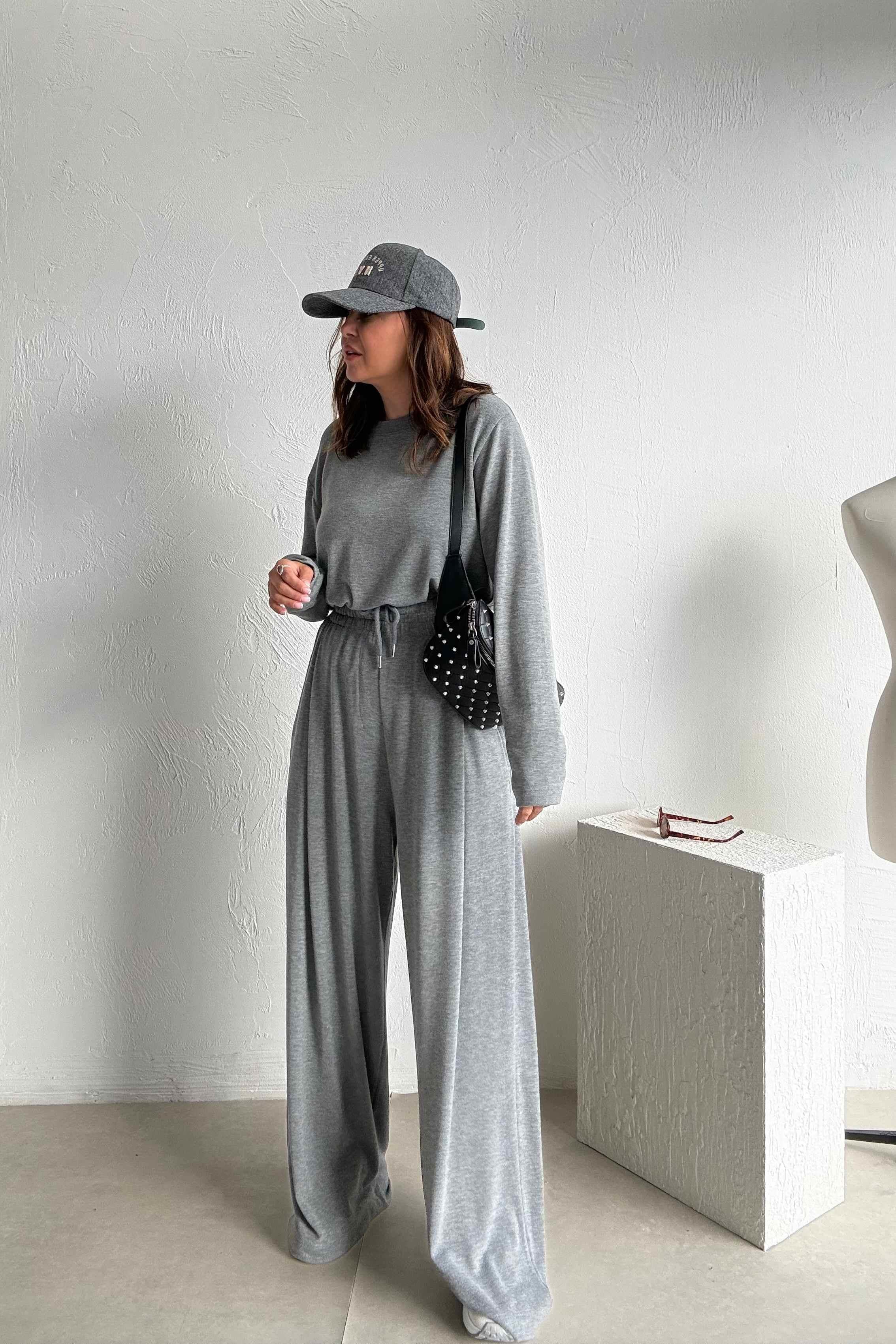 Gri Basic Eşofman Takımı 