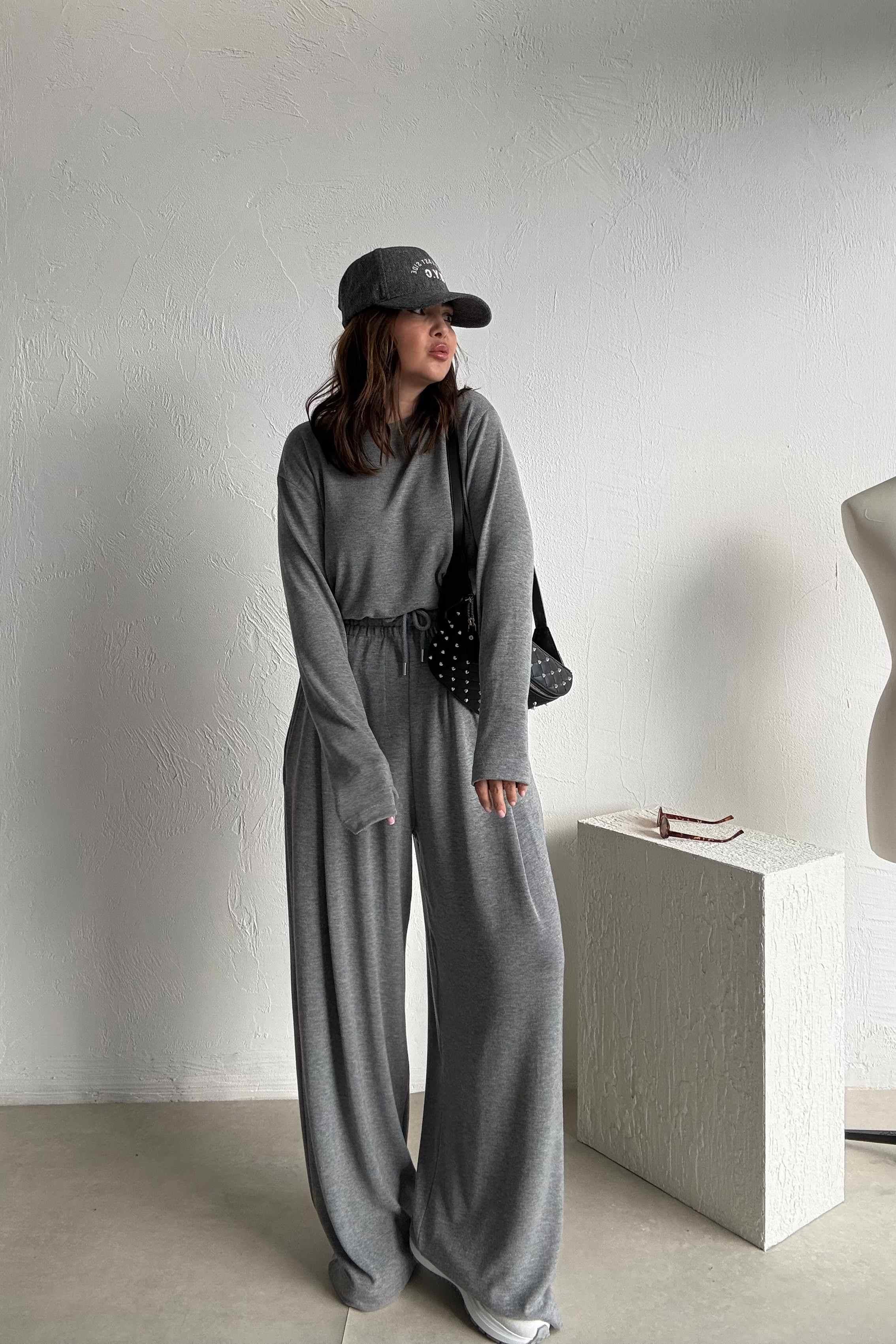 Gri Basic Eşofman Takımı 