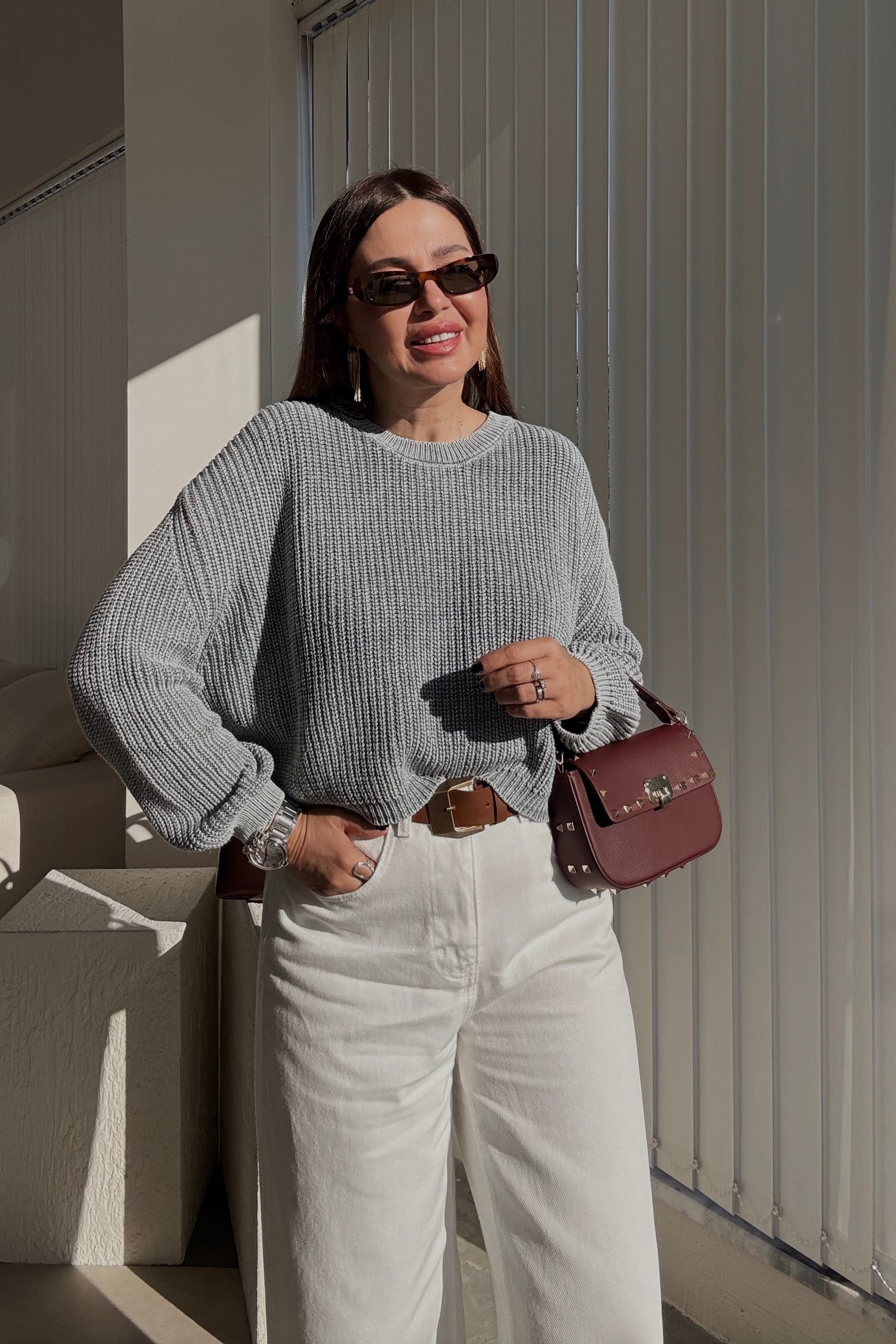 Gri Yıkamalı Triko 