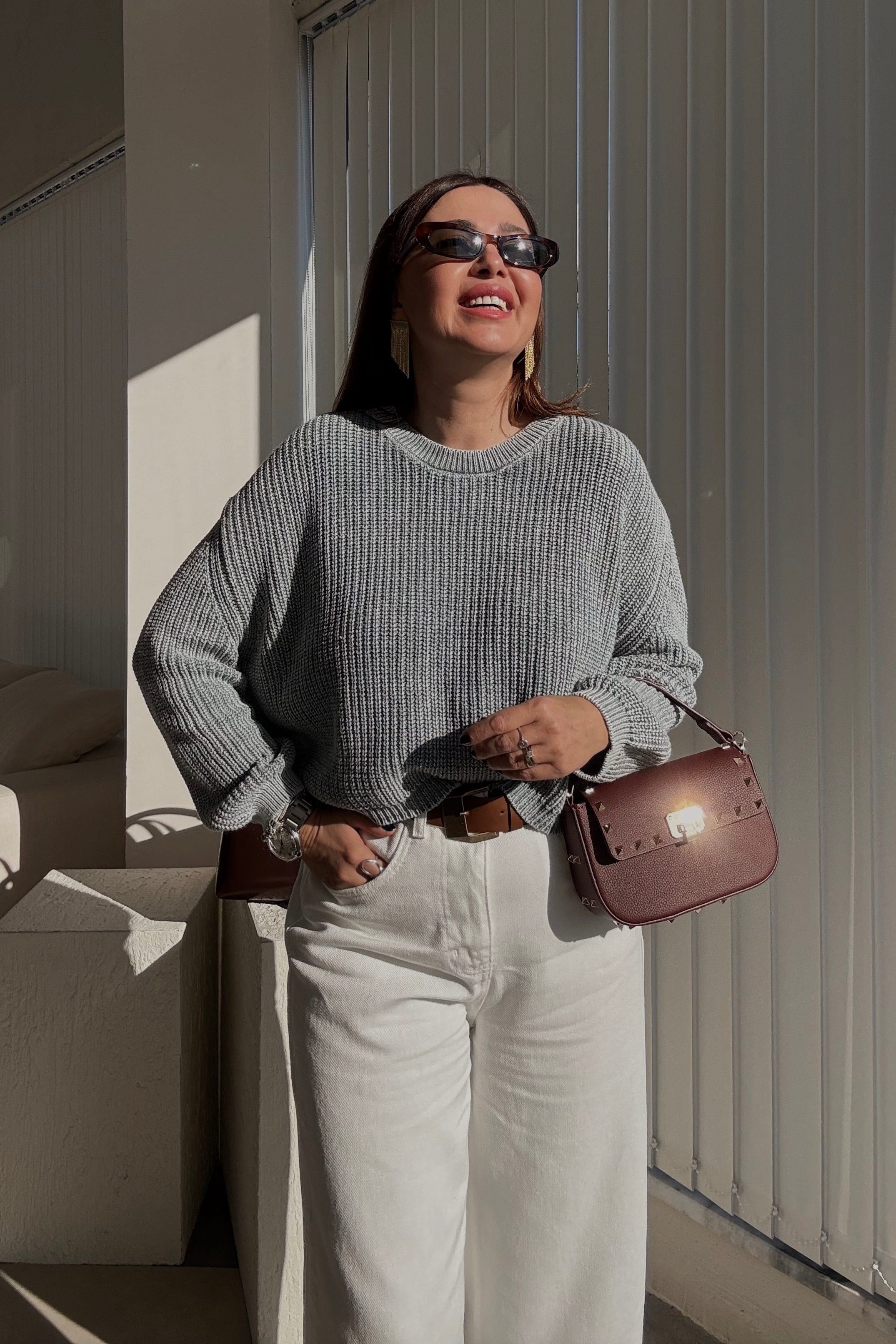 Gri Yıkamalı Triko 