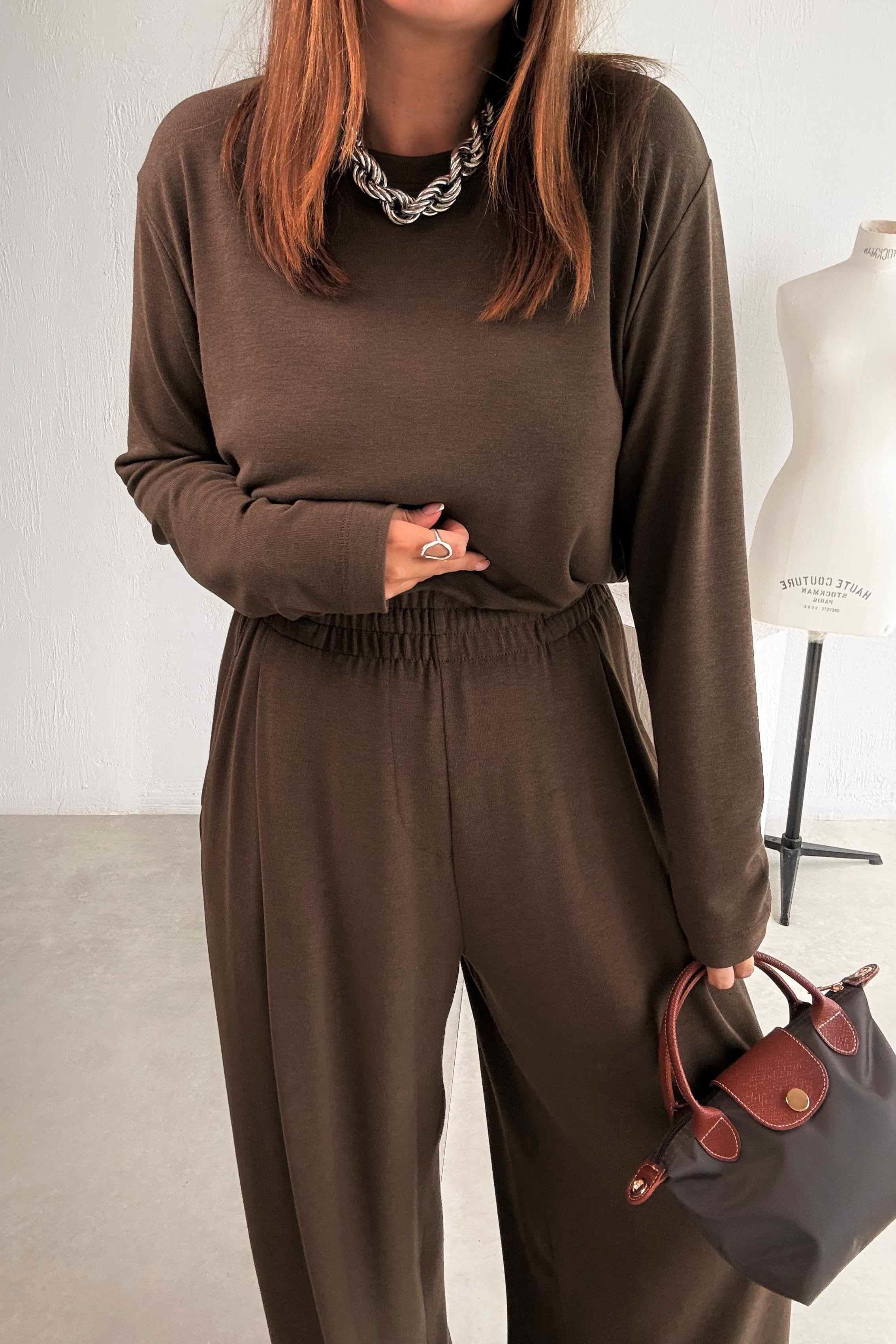 Haki Basic Eşofman Takımı 