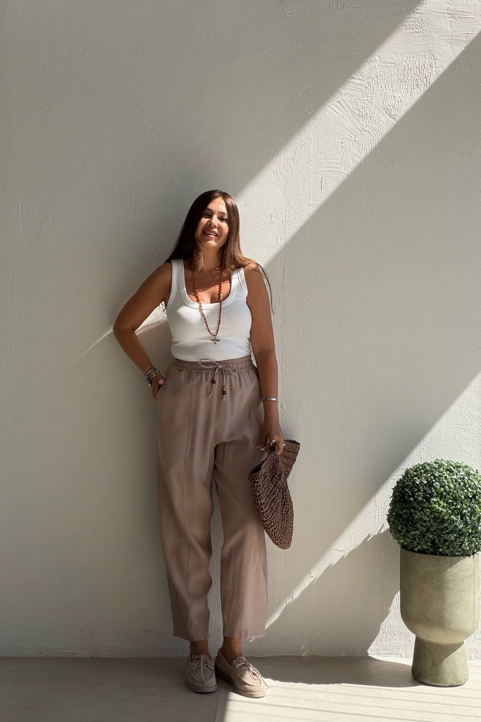 Havuç Kesim Giotelli Pantalon BEJ