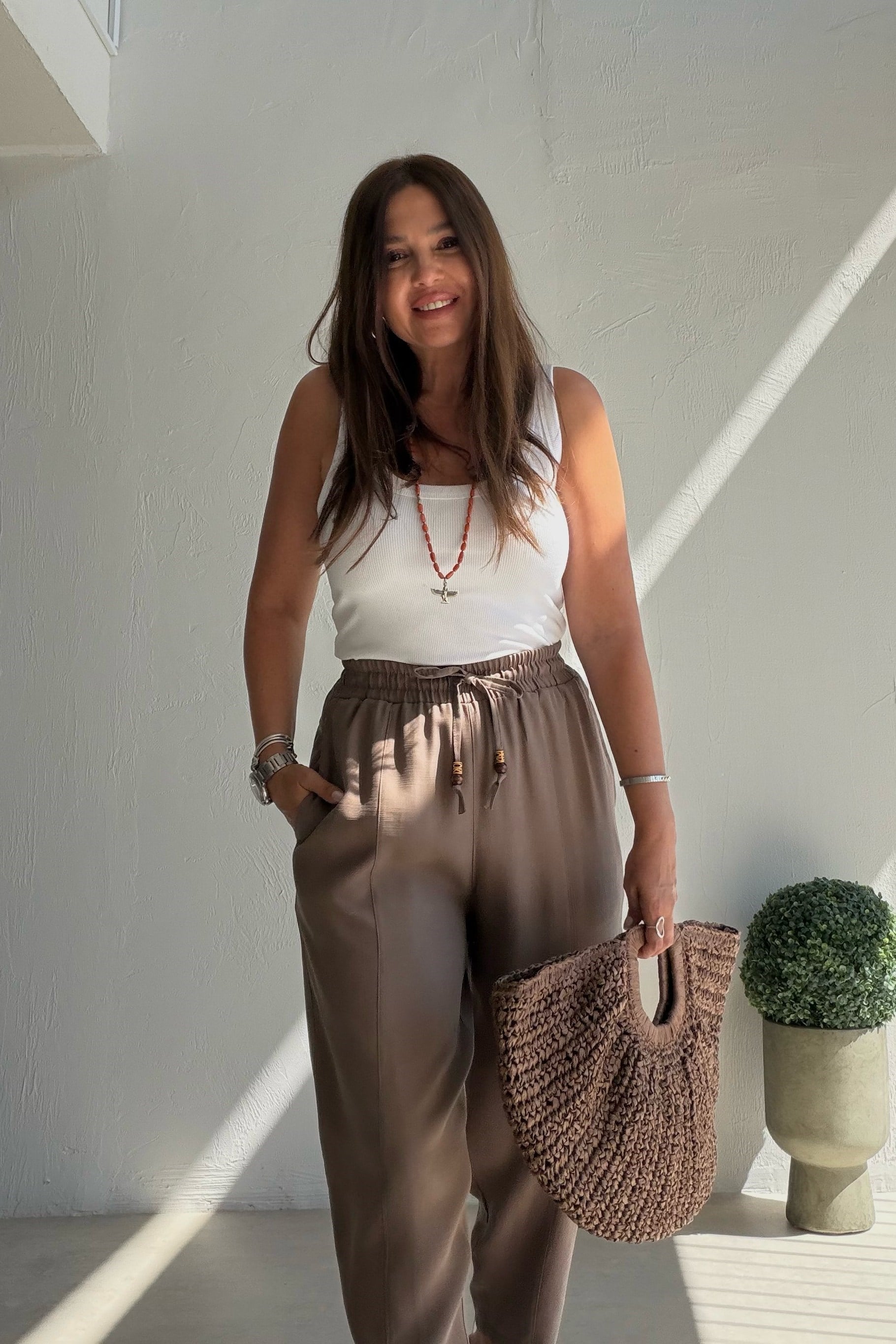 Havuç Kesim Giotelli Pantalon VİZON