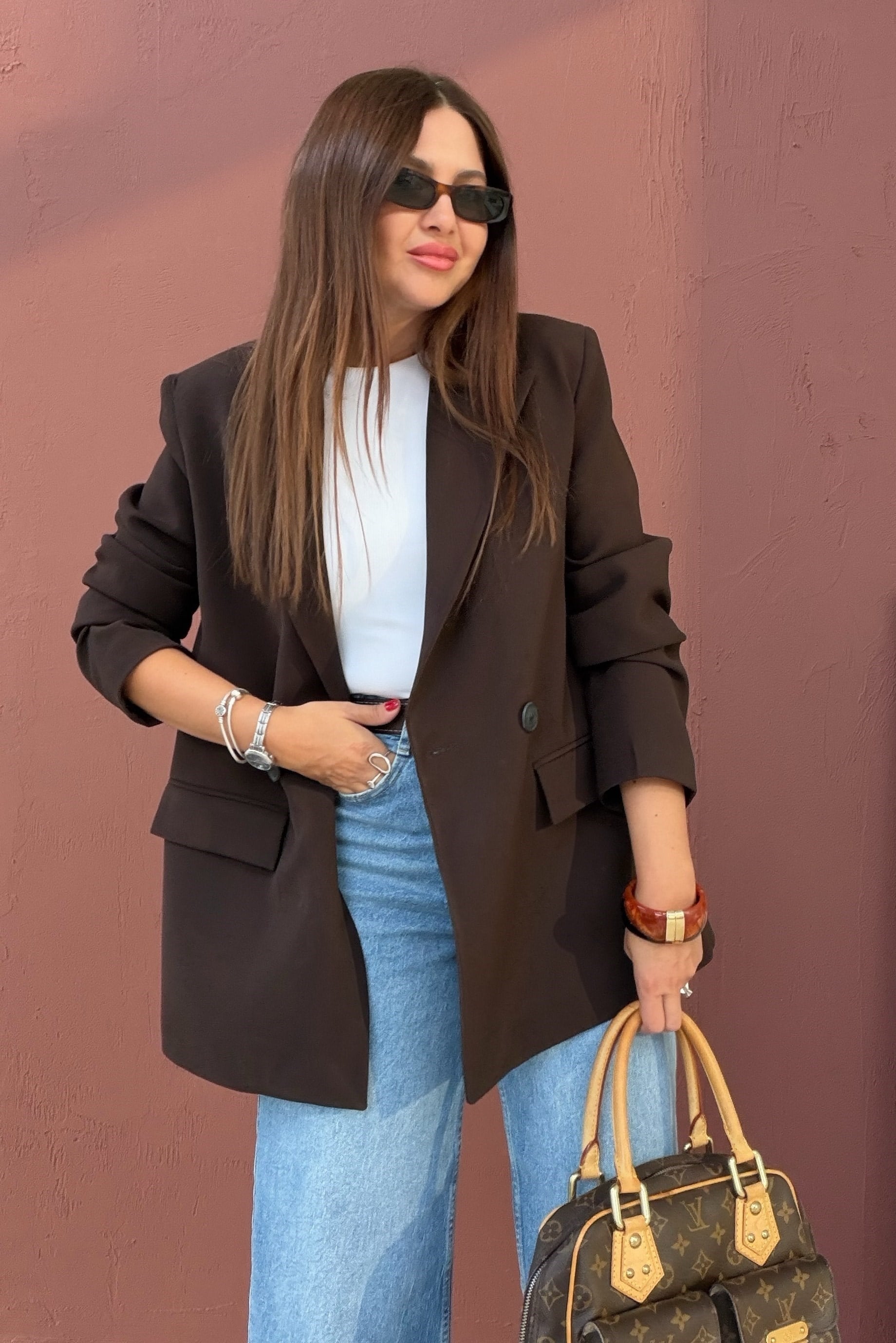 Kapak Cepli Blazer Ceket KAHVERENGİ