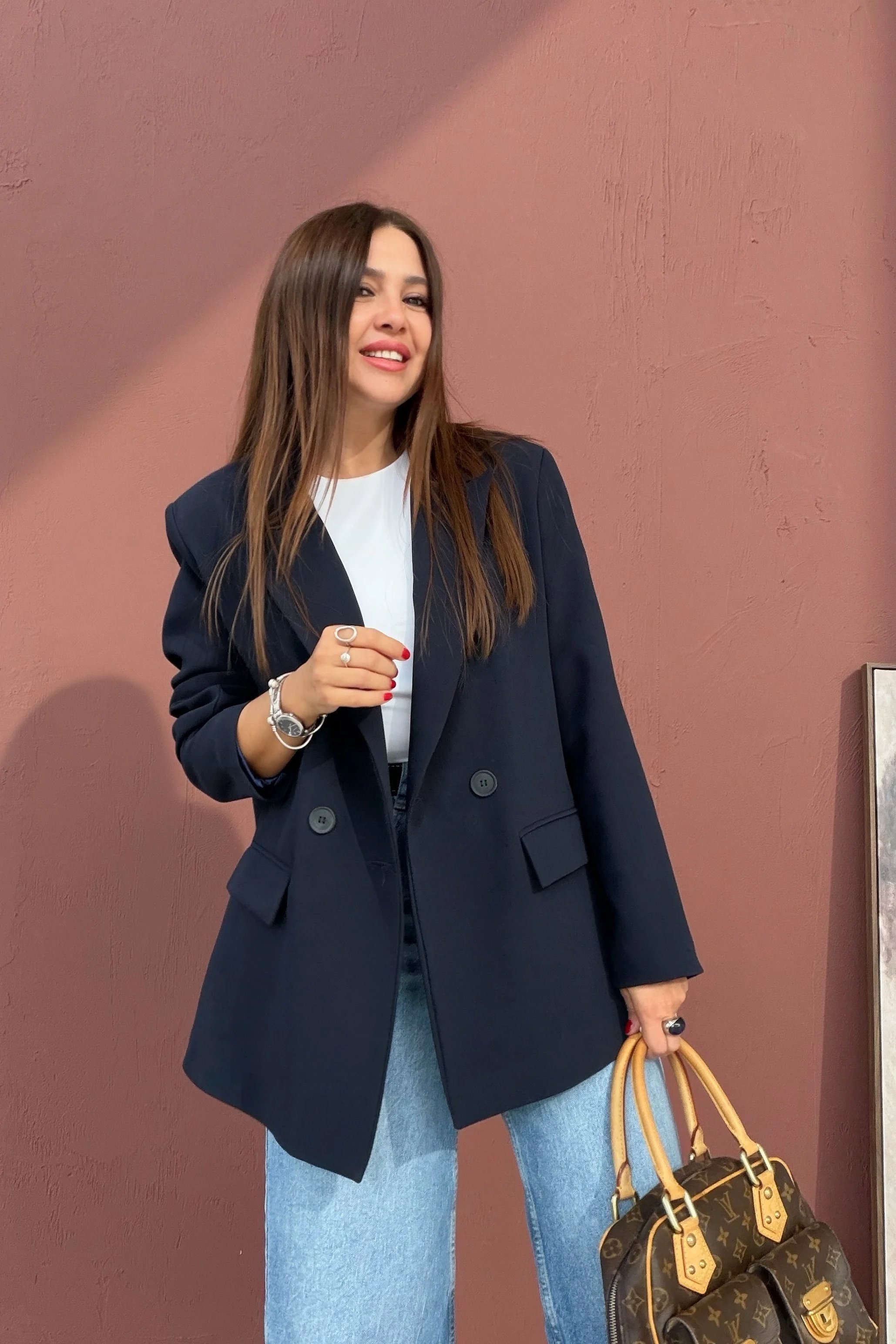 Kapak Cepli Blazer Ceket LACİVERT