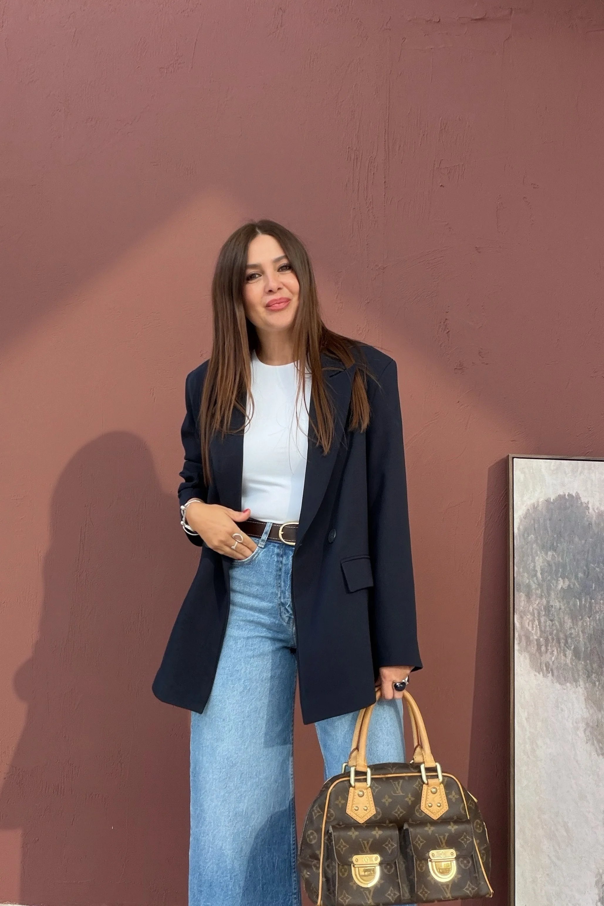 Kapak Cepli Blazer Ceket LACİVERT