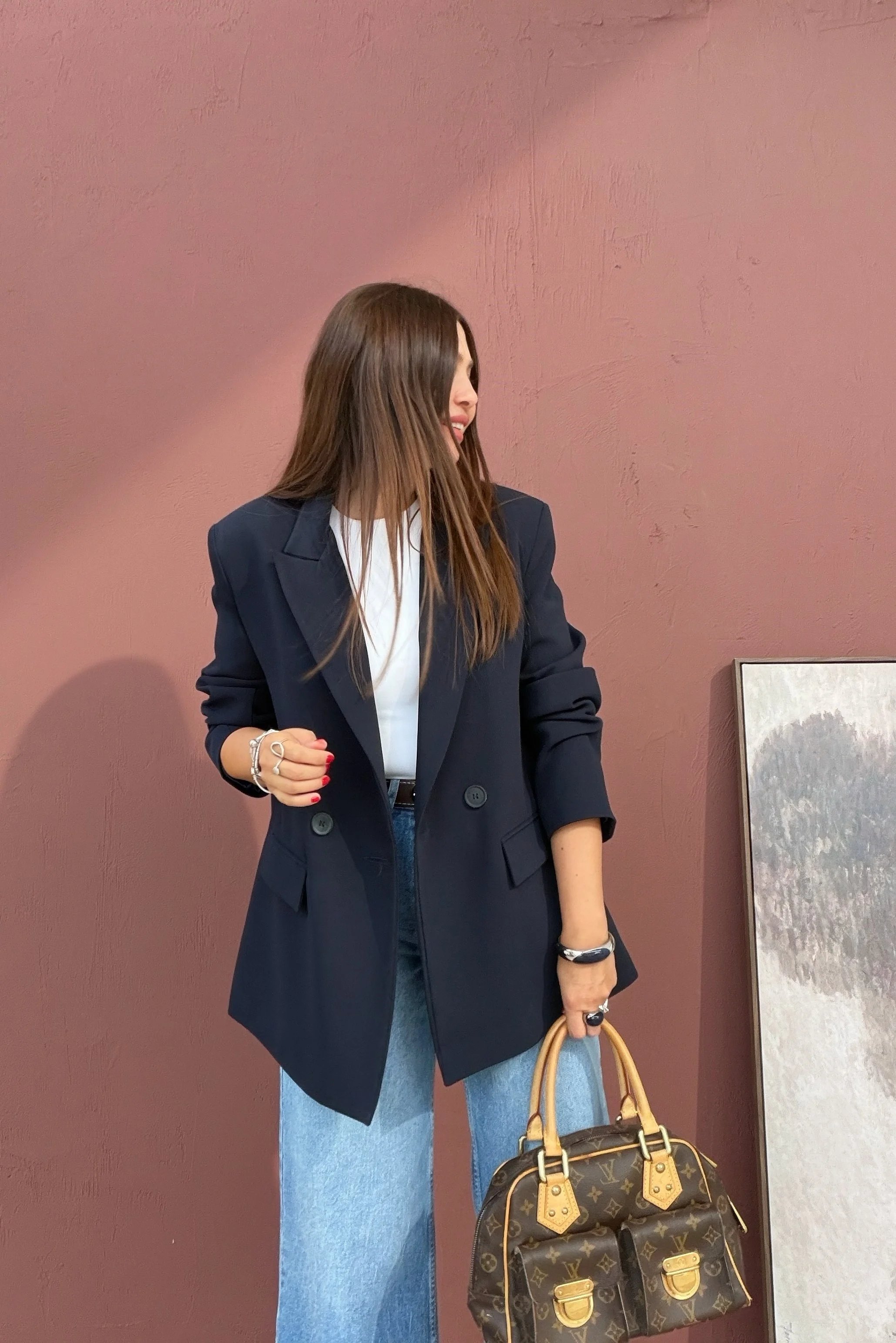 Kapak Cepli Blazer Ceket LACİVERT