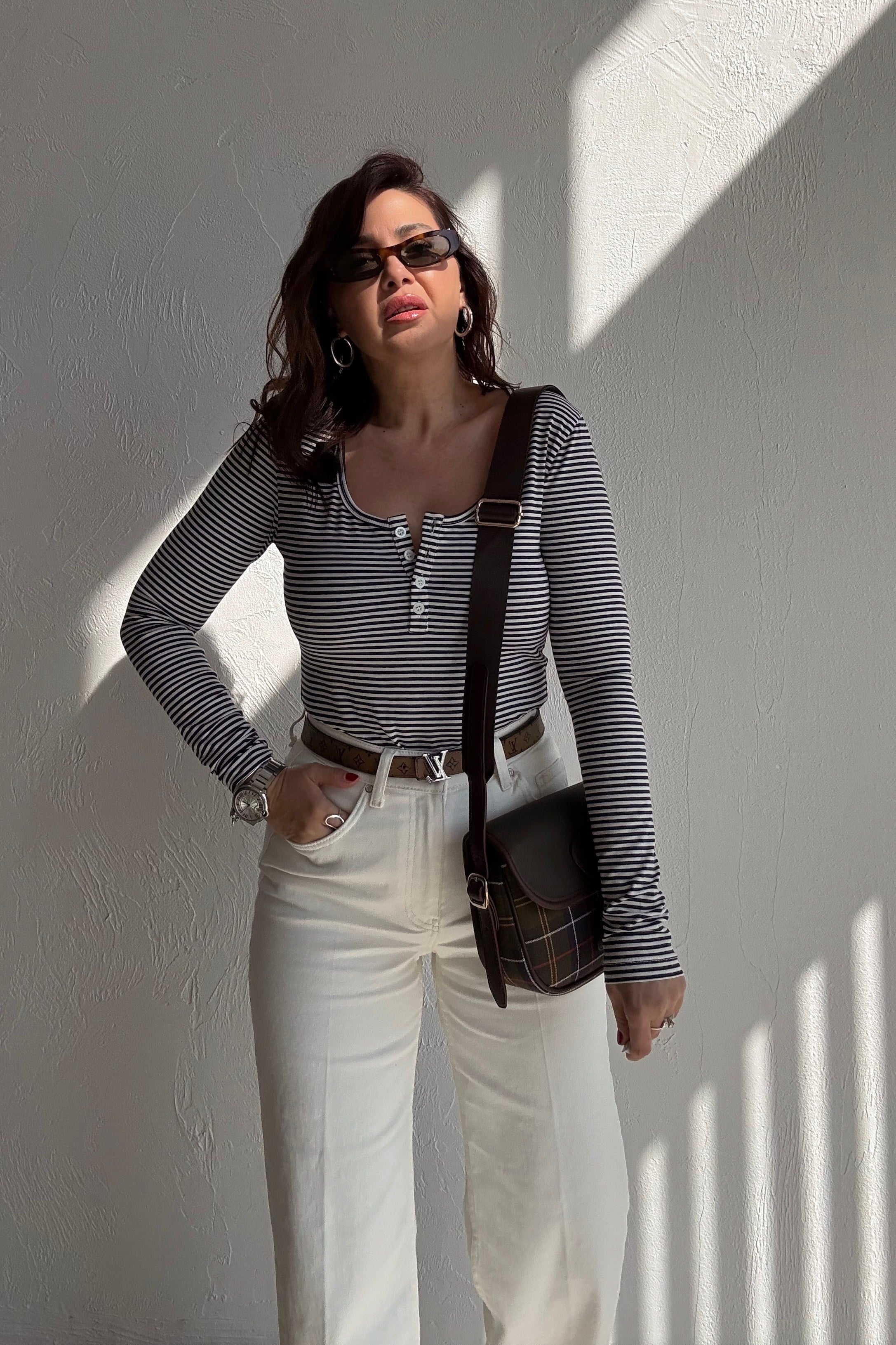 Lacivert Çizgili Basic 