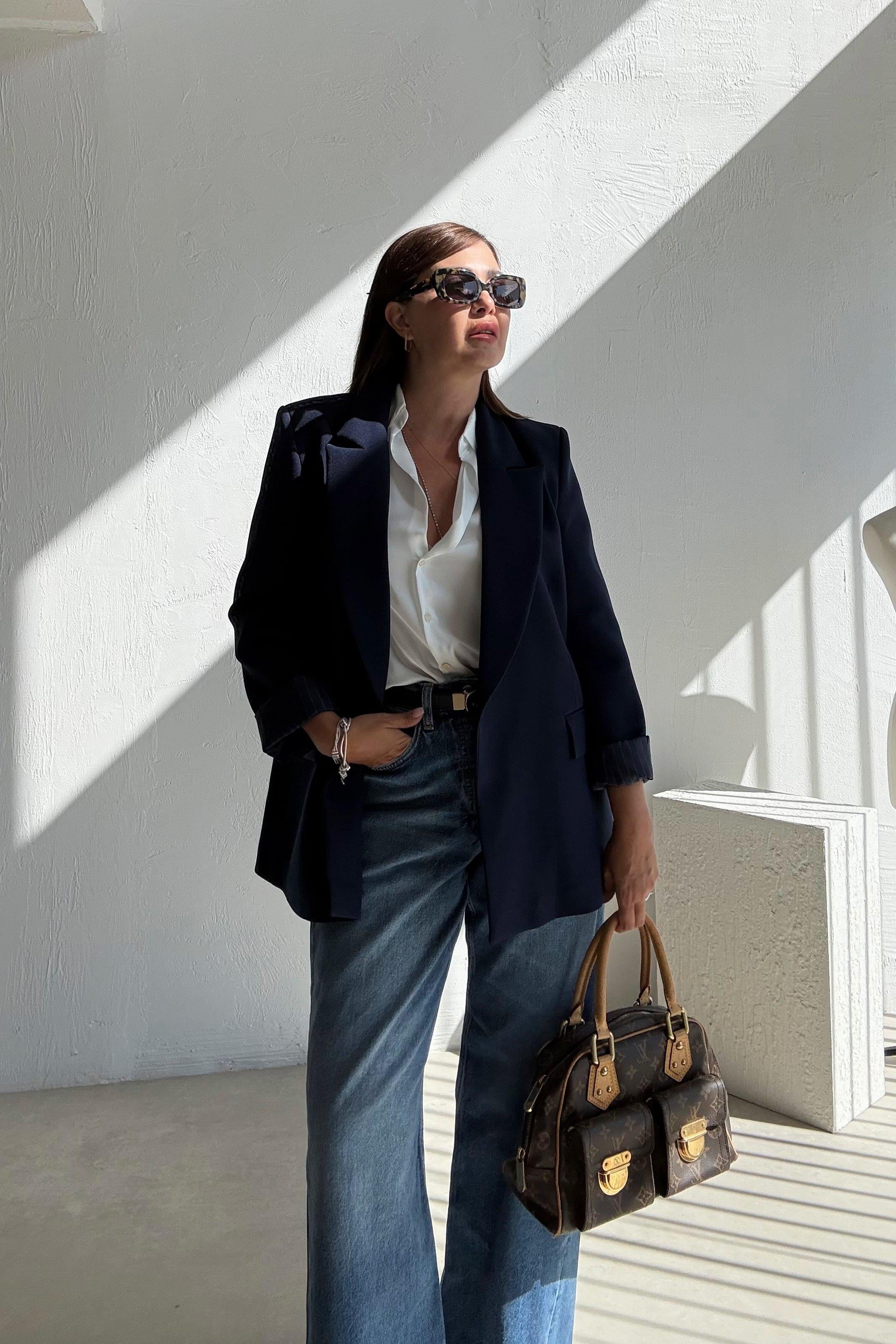 Lacivert Daldiwon Astarlı Blazer Ceket 