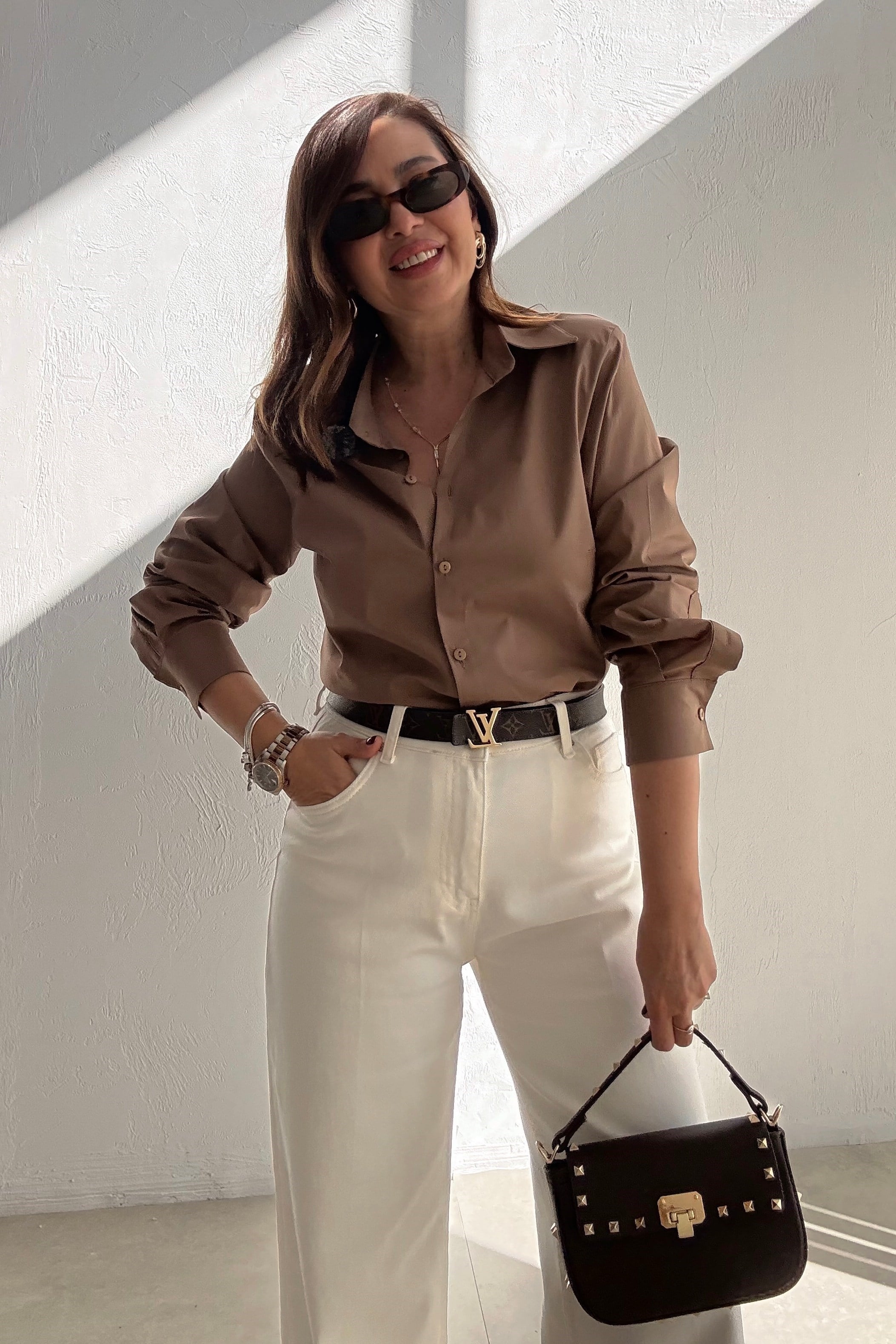 Latte Vatkalı Fit Gömlek 