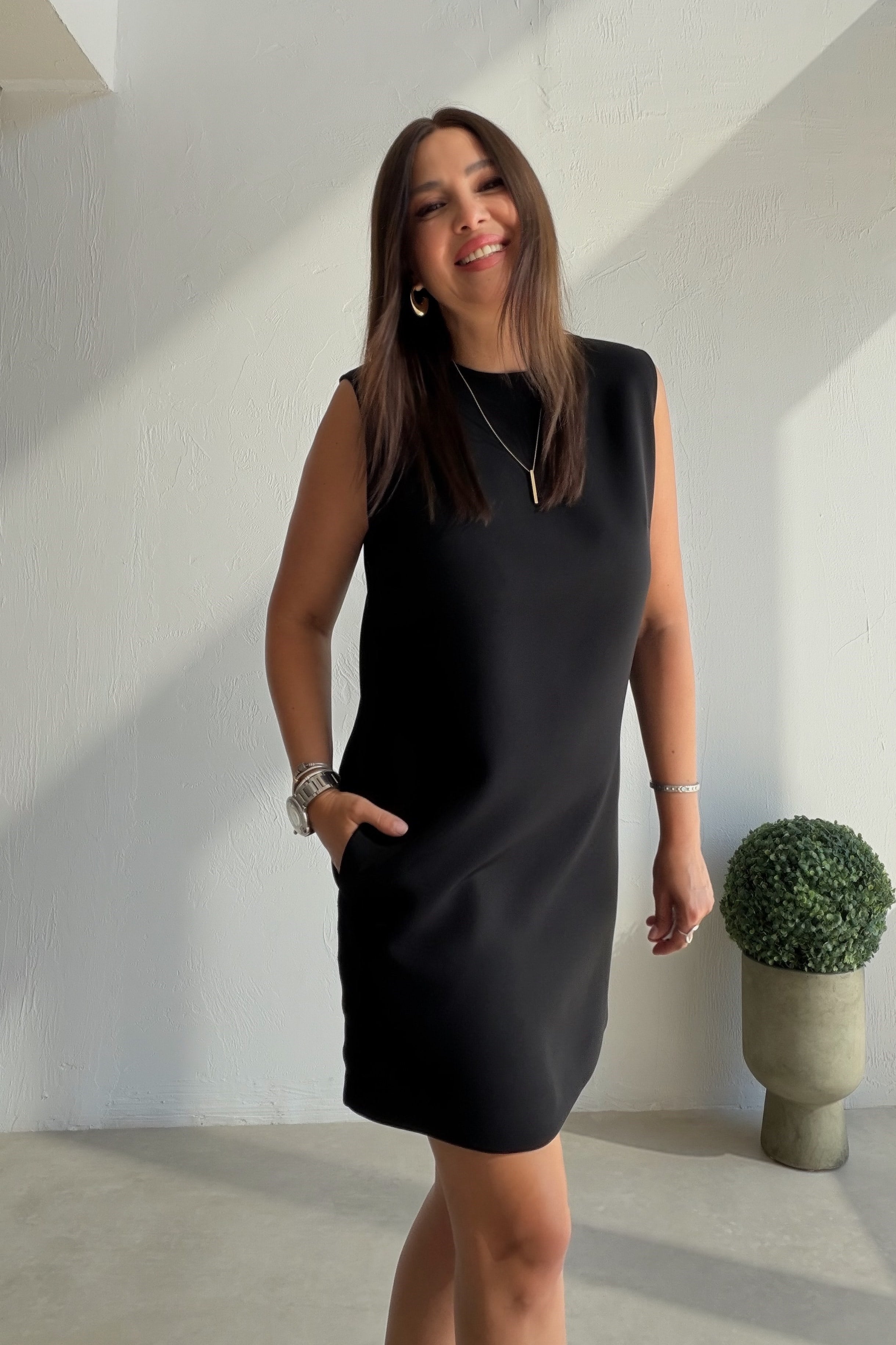 Luna Mini Elbise SİYAH