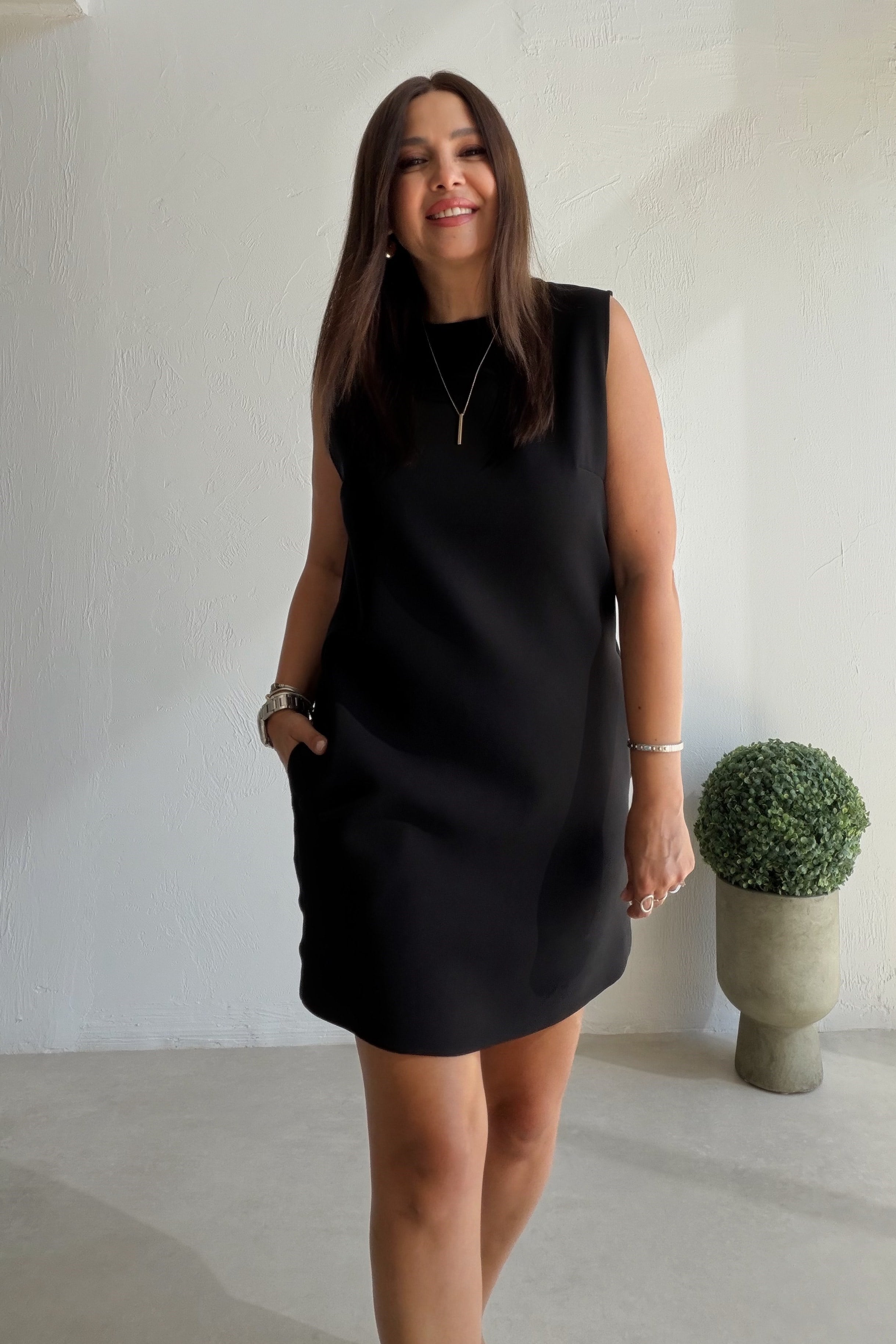 Luna Mini Elbise SİYAH