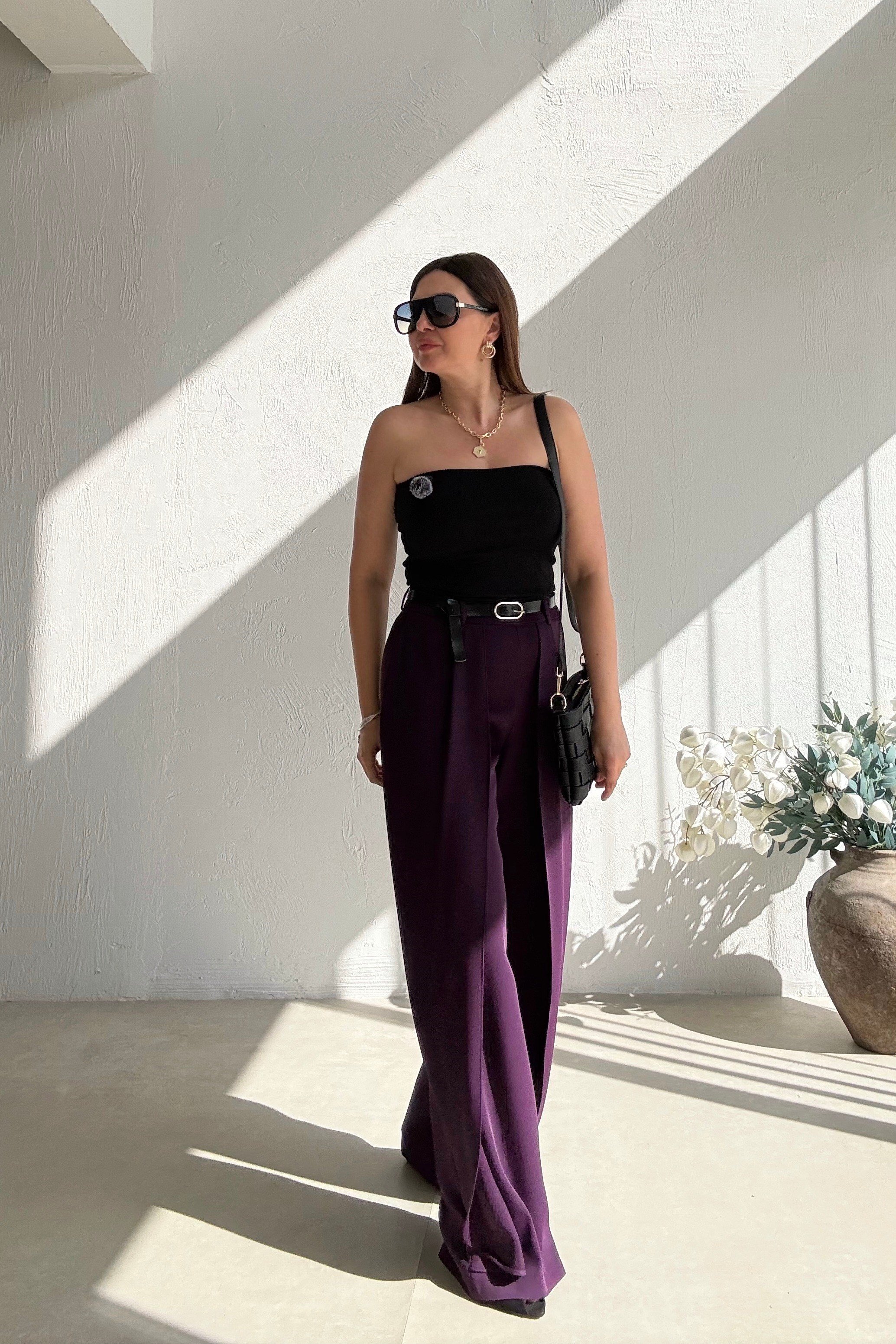 Mor Pelerin Pantolon 