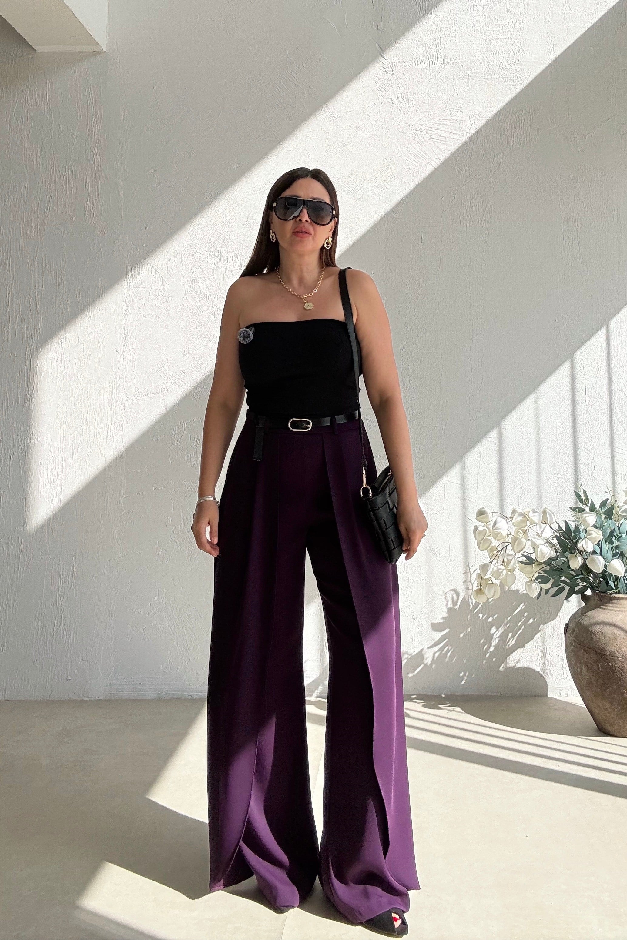 Mor Pelerin Pantolon 