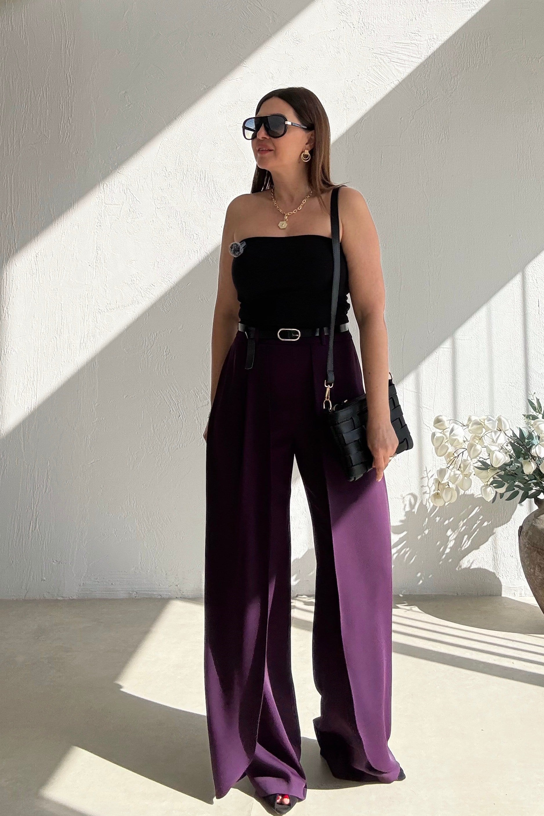 Mor Pelerin Pantolon 