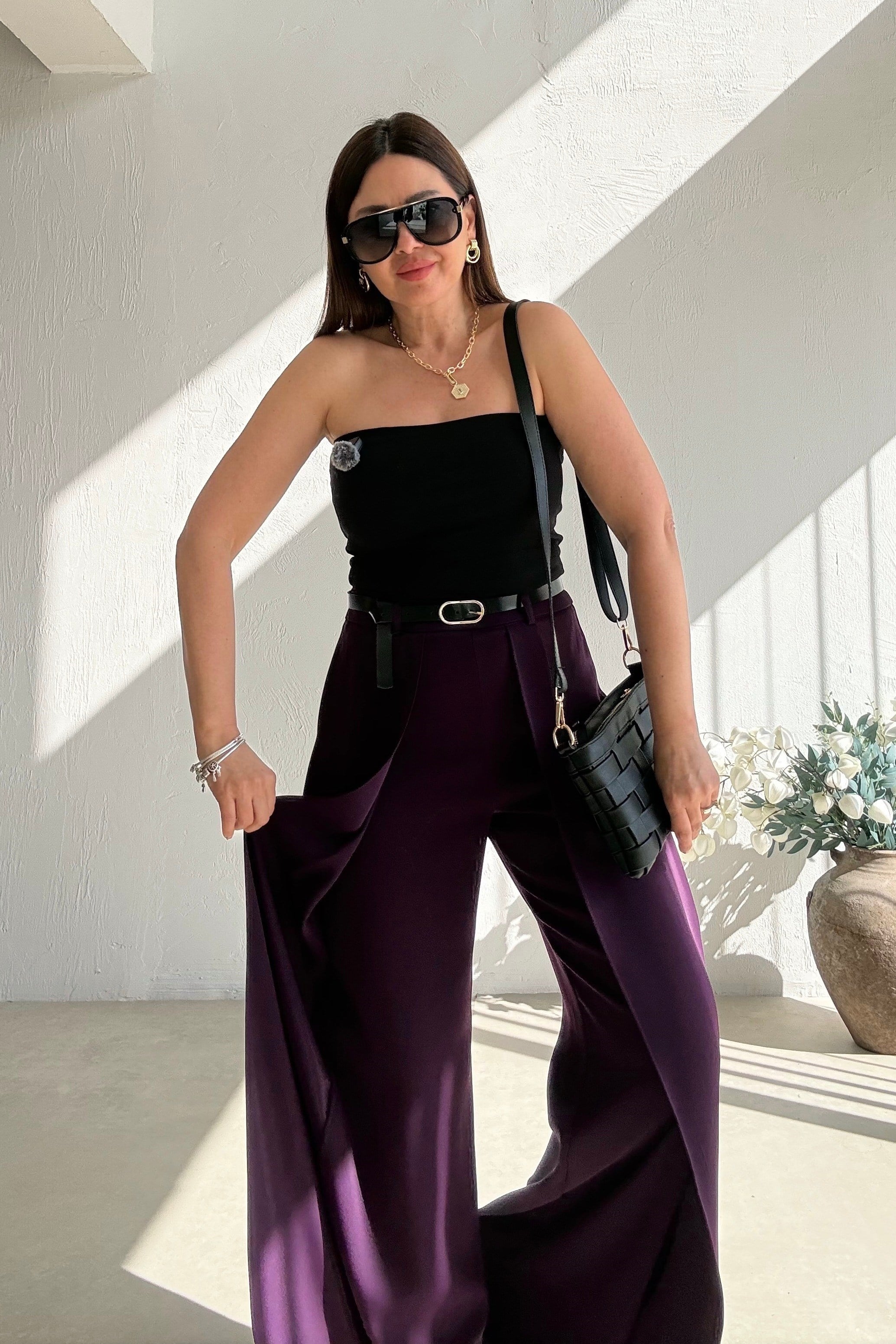 Mor Pelerin Pantolon 