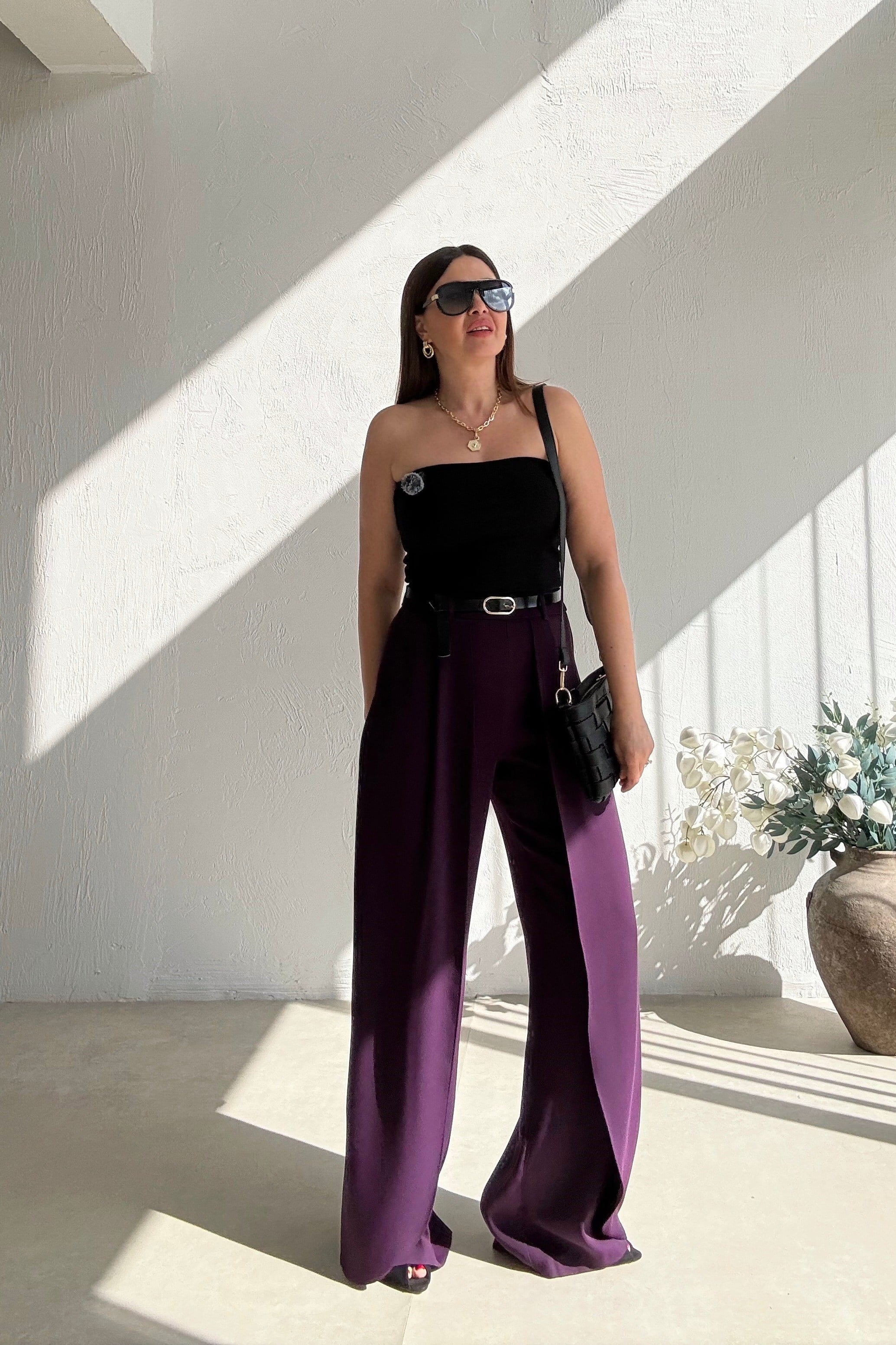 Mor Pelerin Pantolon 