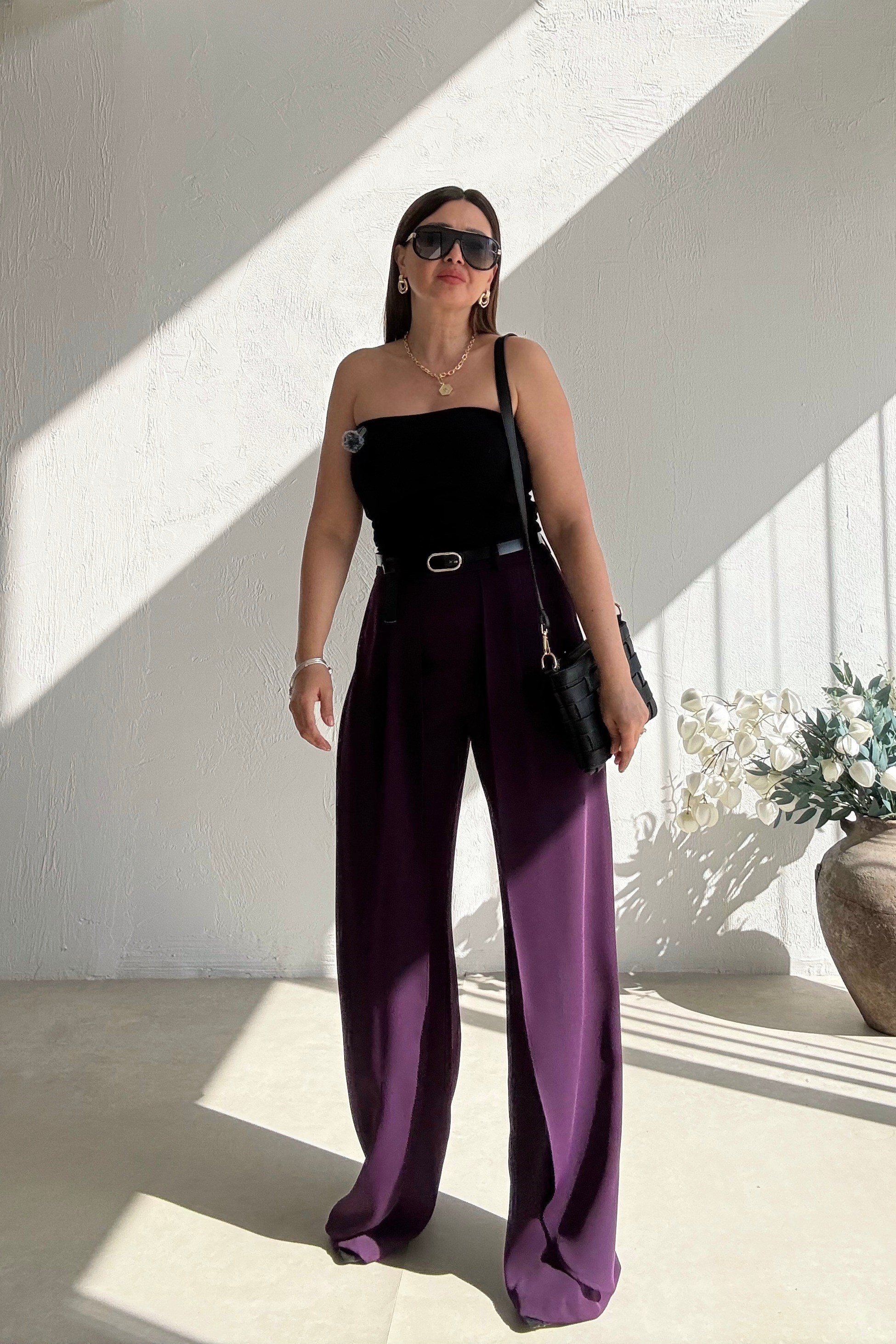 Mor Pelerin Pantolon 