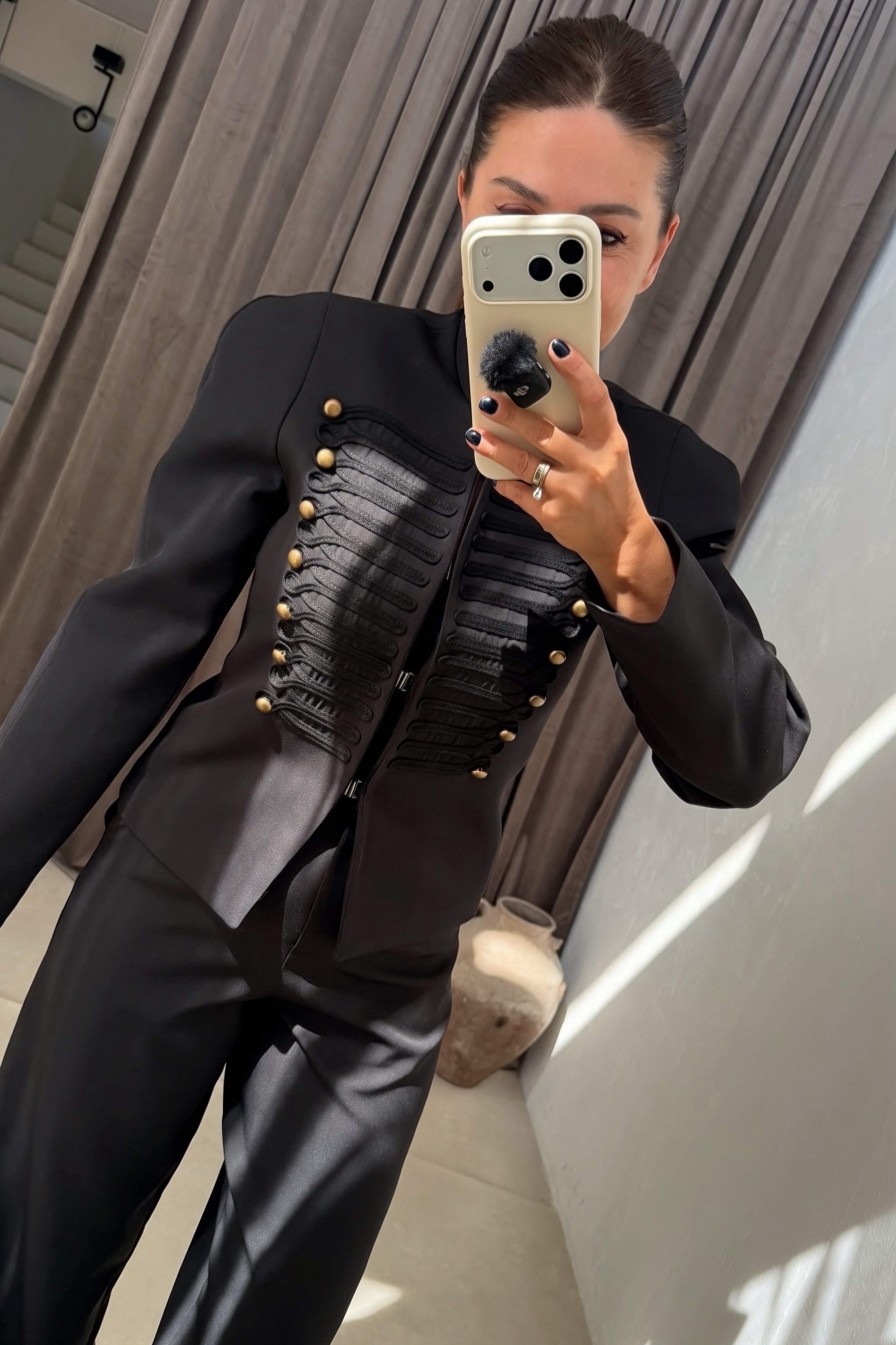 Napolyon Ceketli Takım SİYAH