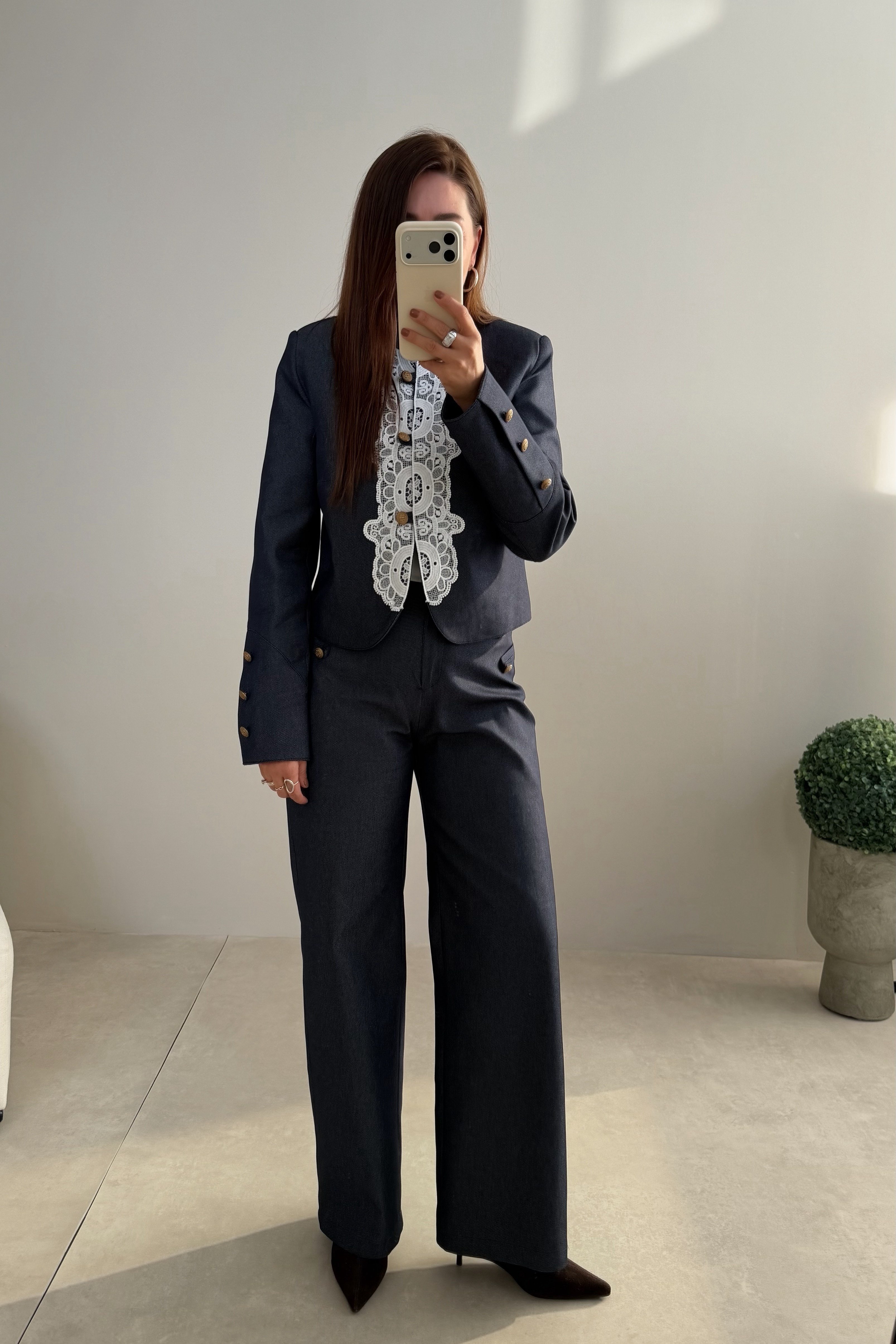 Noir Lace Takım LACİVERT