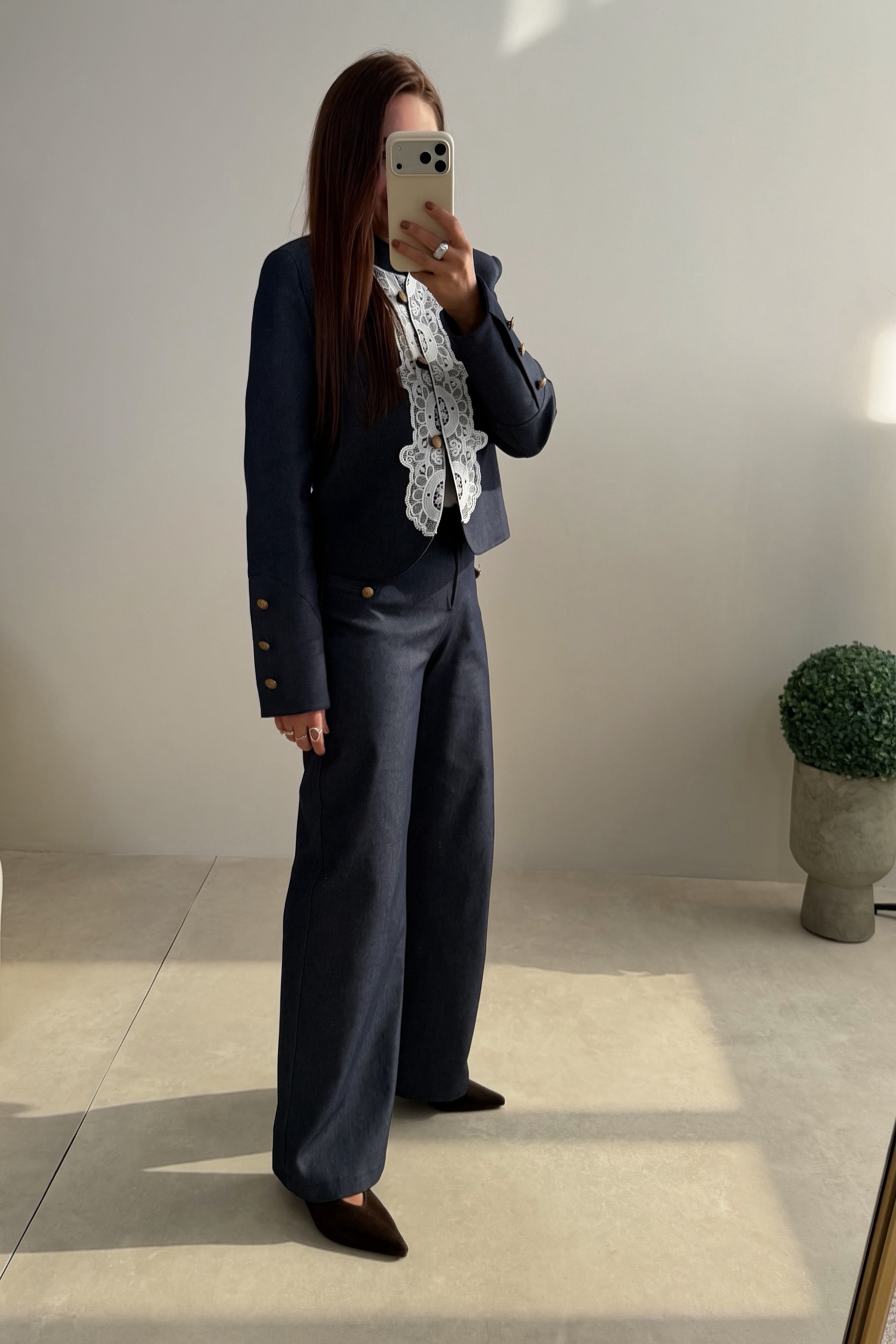 Noir Lace Takım LACİVERT