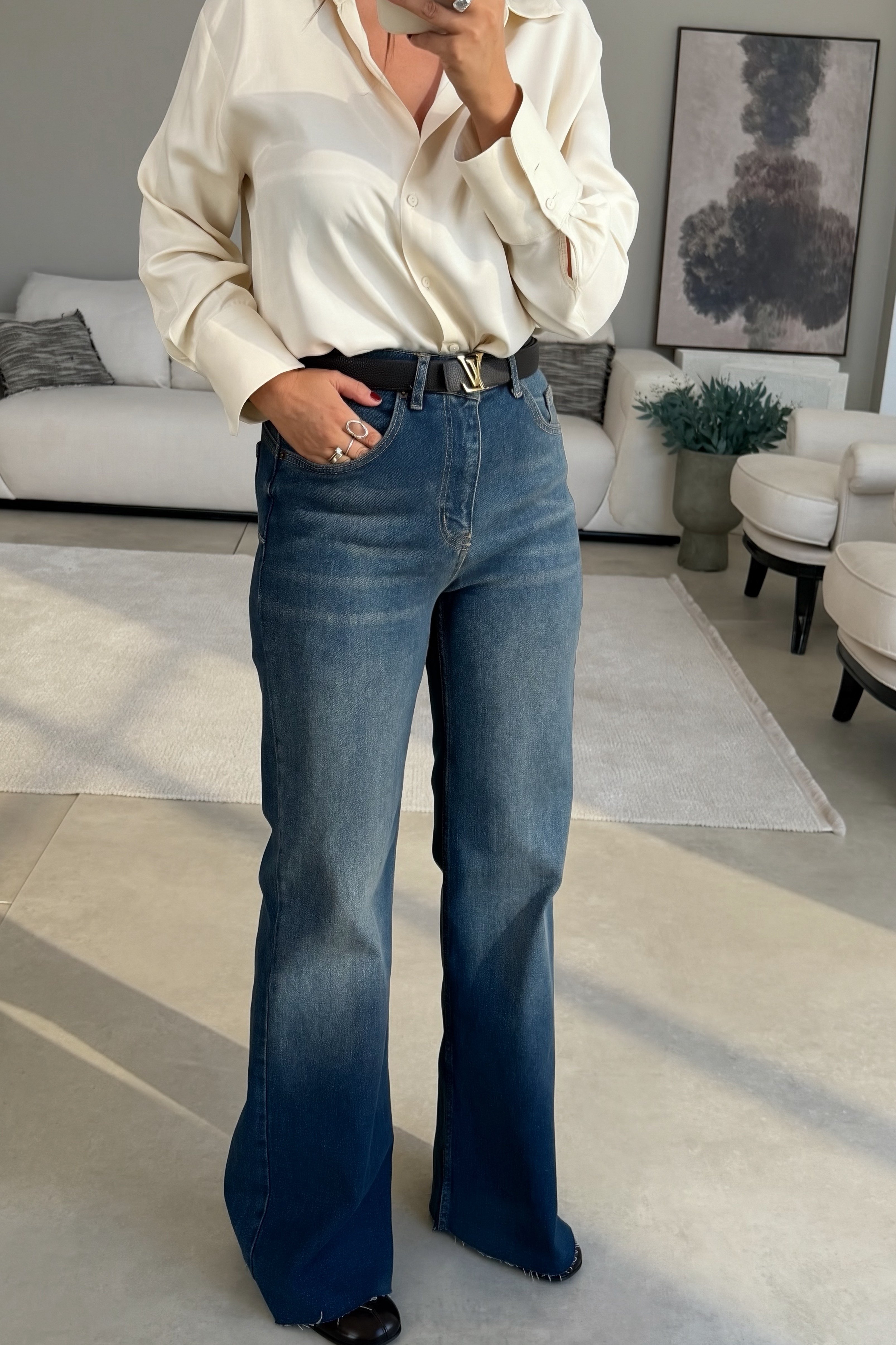 Palazzo Jean DARK BLUE