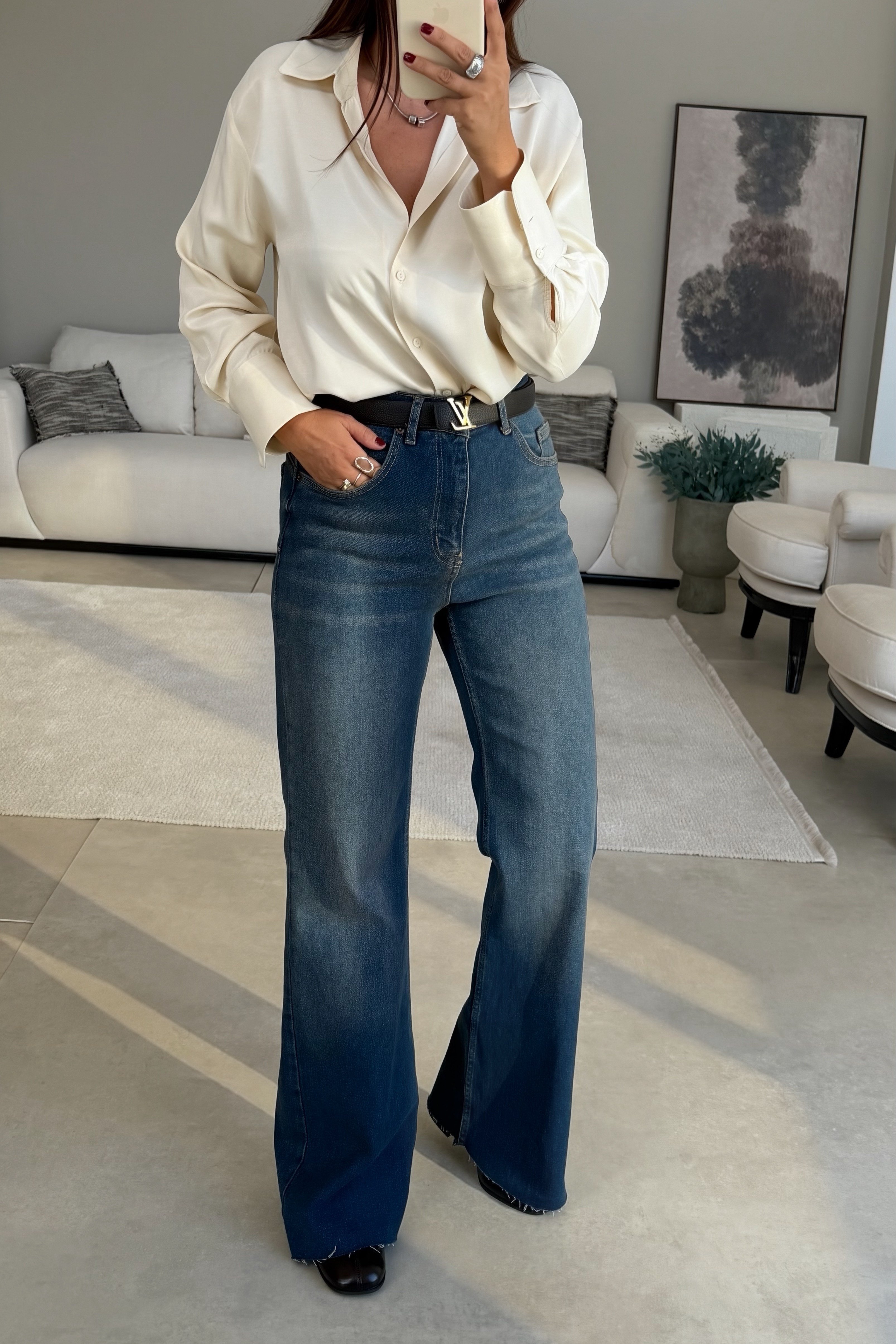 Palazzo Jean DARK BLUE